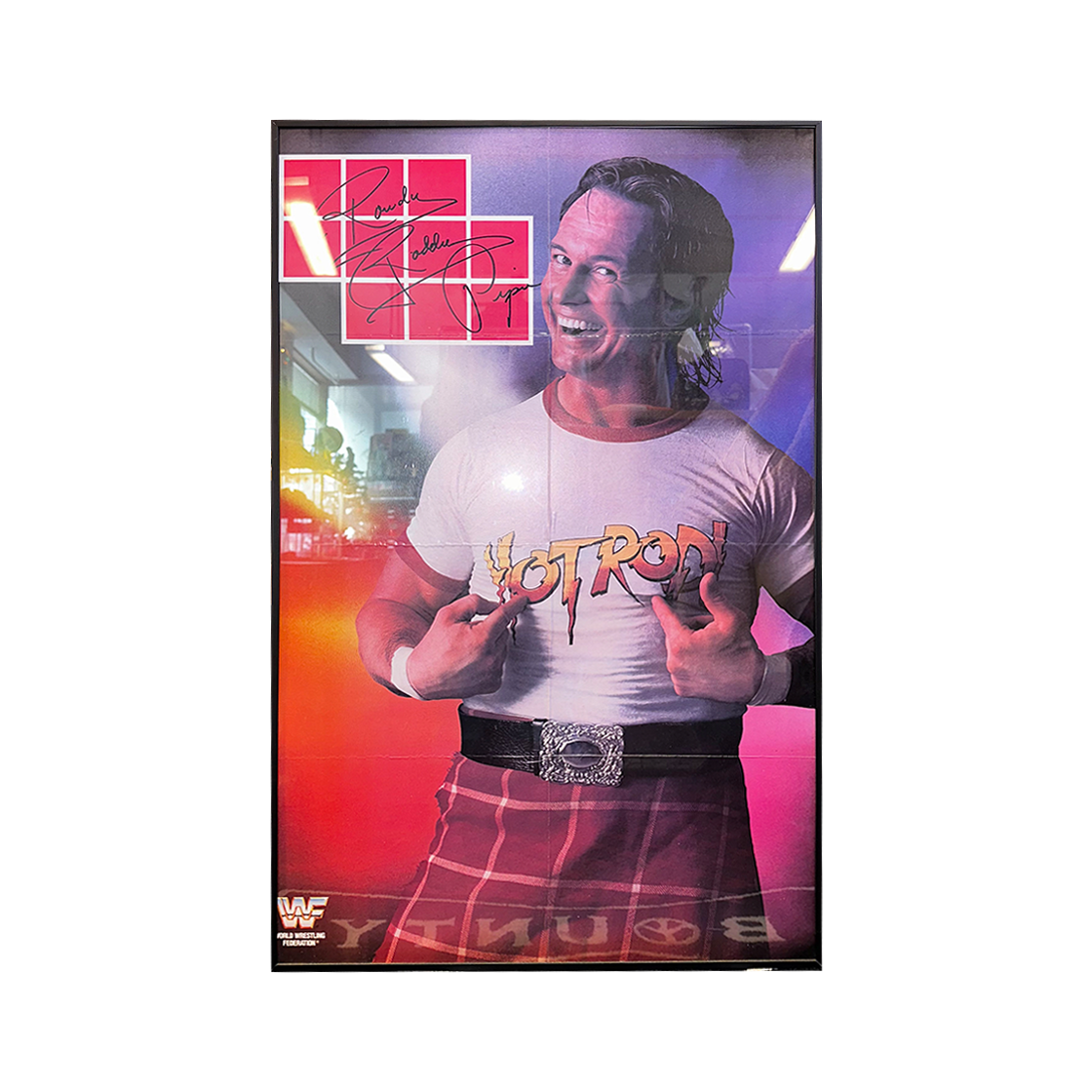 Rowdy Roddy Piper HOT ROD poster CHERRY DRIVER Rowdy Roddy Piper Hot Rod Poster