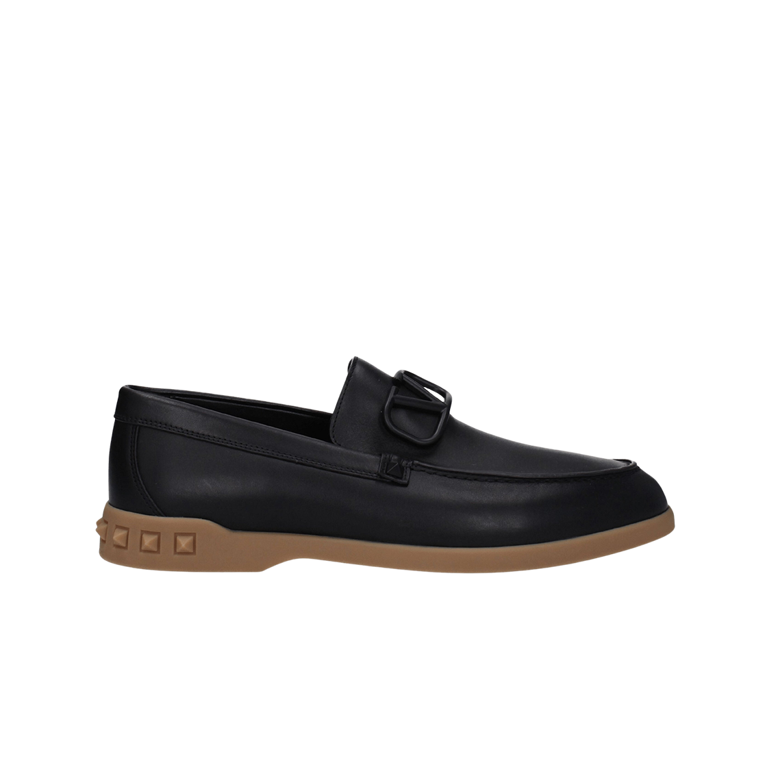 S0H36ELA0NO Valentino Leather Loafers Black
