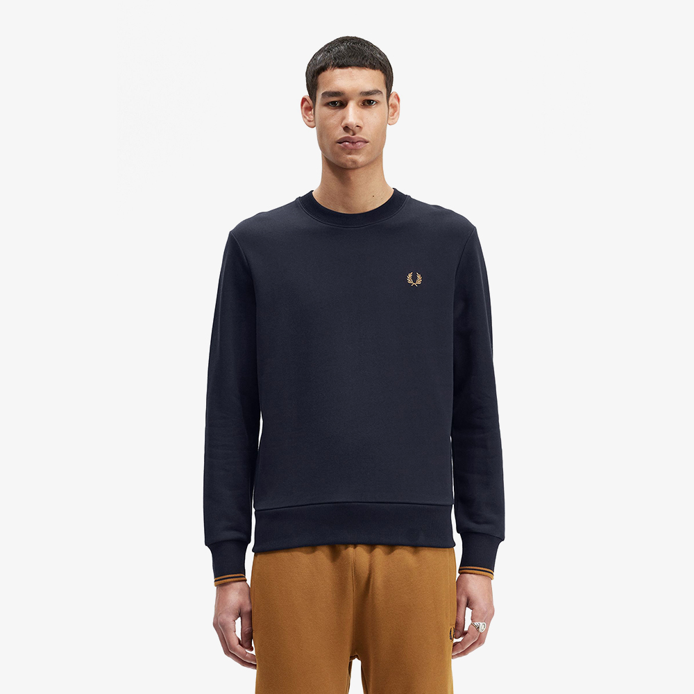 프레드페리 크루넥 스웻셔츠 네이비(Fred Perry Crew Neck Sweatshirt Navy) - 2