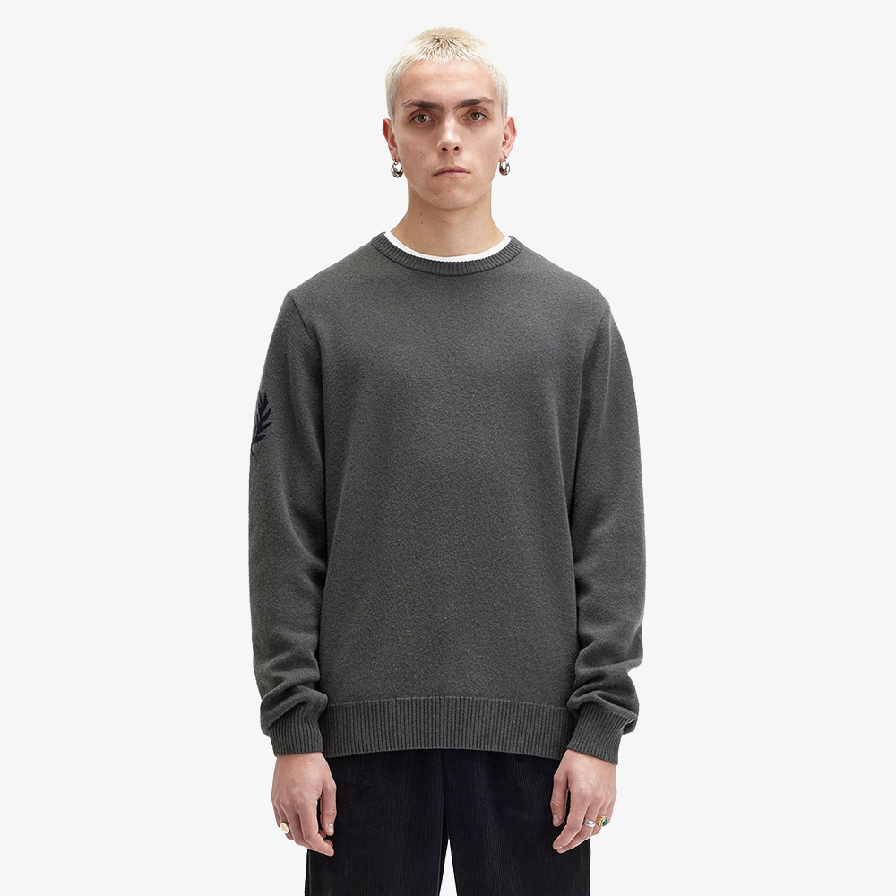 프레드페리 로렐 리스 니트 필드그린(Fred Perry Laurel Wreath Knit Field Green) - 2
