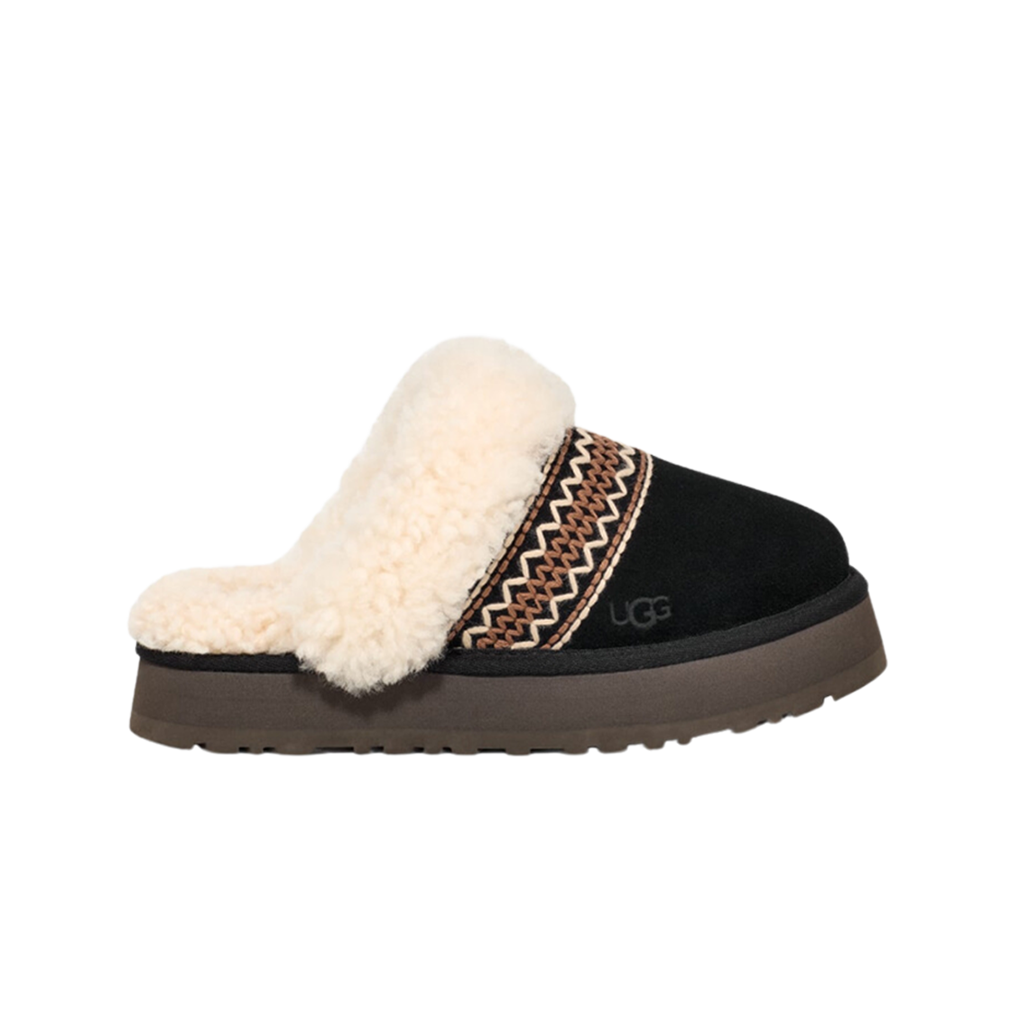 1158282-BLK (W) UGG Disquette Atherson Slipper Black