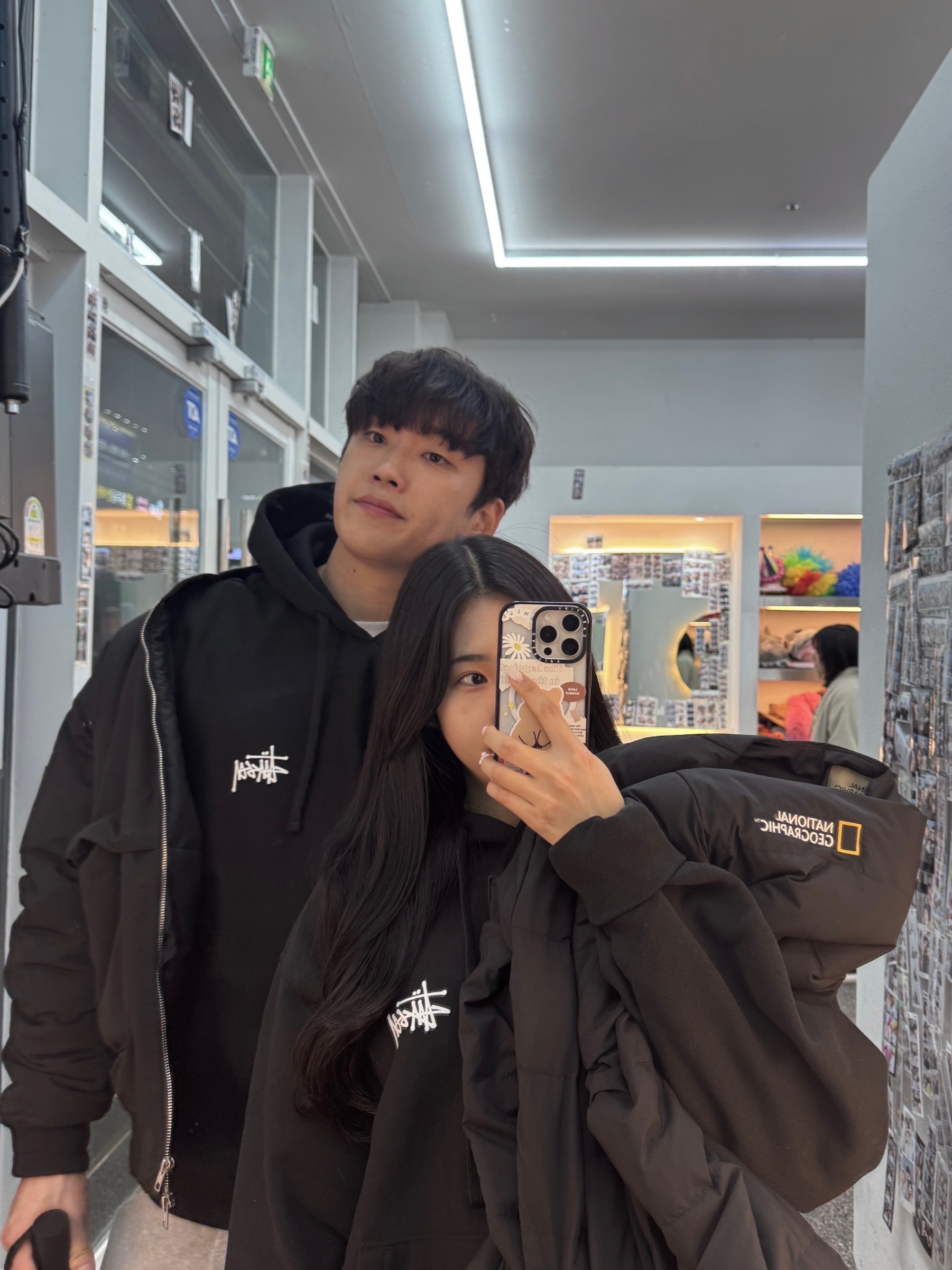 Stussy Basic Stussy Hoodie Black 착용 스타일