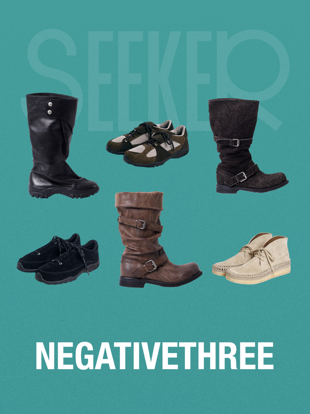 [6% 적립] NegativeThree Folded 2 Long Boots Black, [6% 적립] NegativeThree Vine Ankle Boots Beige 착용 스타일 - 9