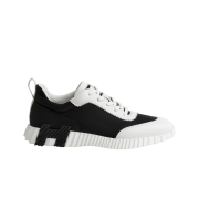 Hermes Bouncing Sneakers Ripstop Fabric Calfskin & Noir Blanc