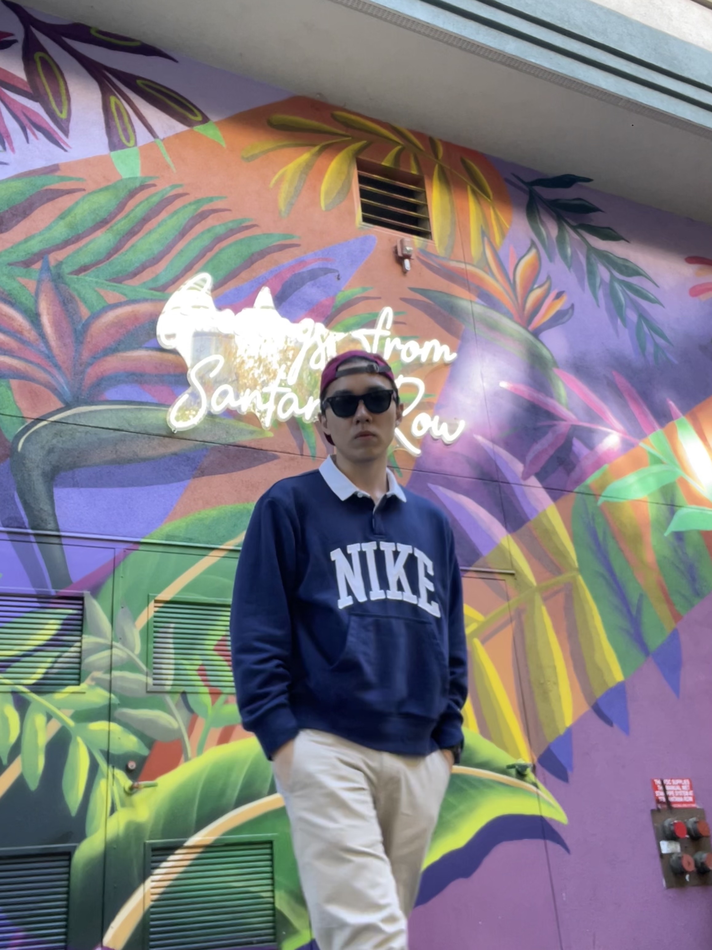 Nike Club Fleece Long Sleeve Fleece Polo Midnight Navy - Asia, Supreme Washed Chino Twill Camp Cap Cranberry - 24FW ์ฐฉ์ฉ ์คํ์ผ