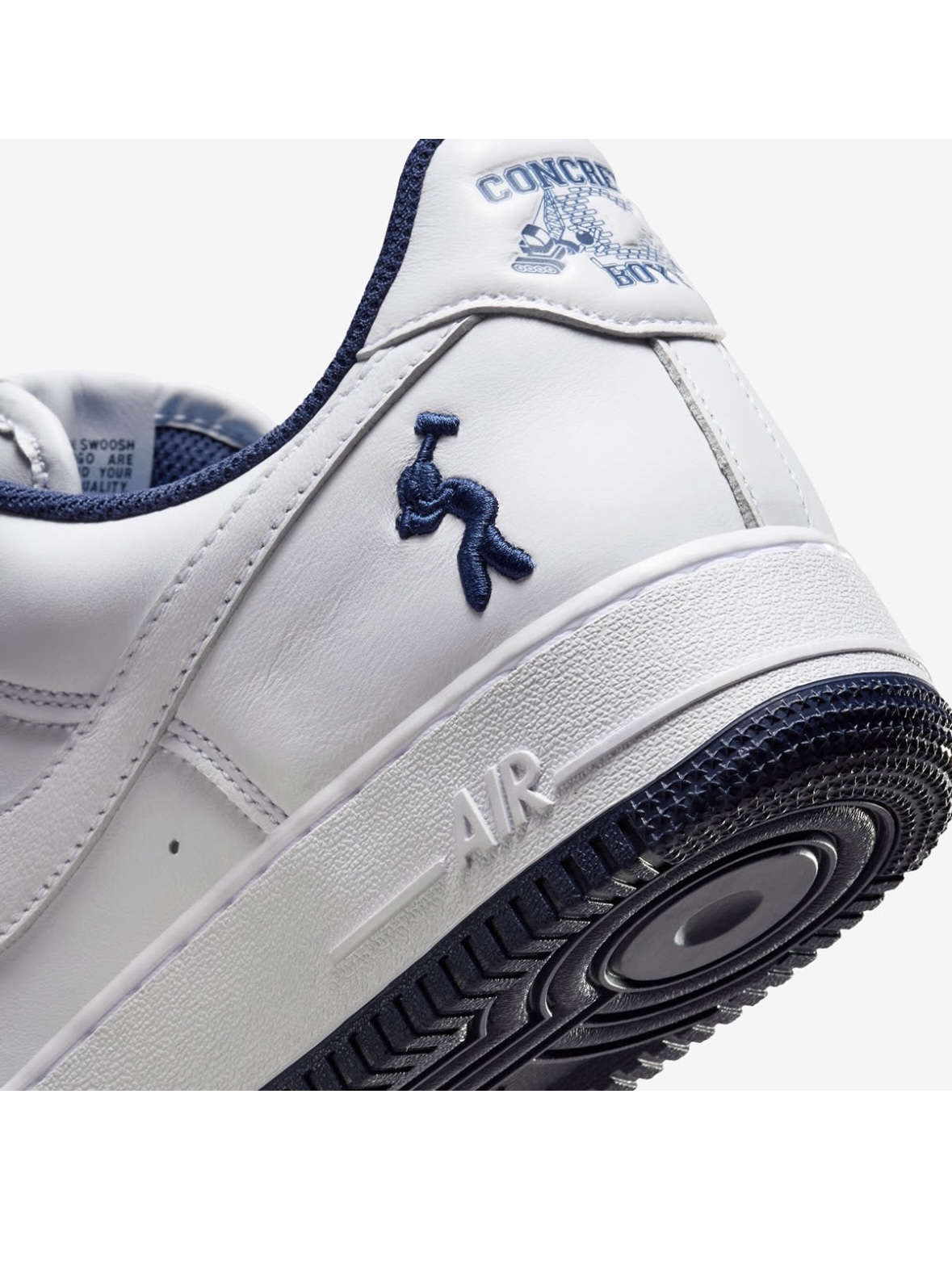 Nike x Lil Yachty Us Force 1 Low White and Midnight Navy, Nike x Nigo Varsity Jacket Speed Yellow (FV5670-735) 착용 스타일 - 3