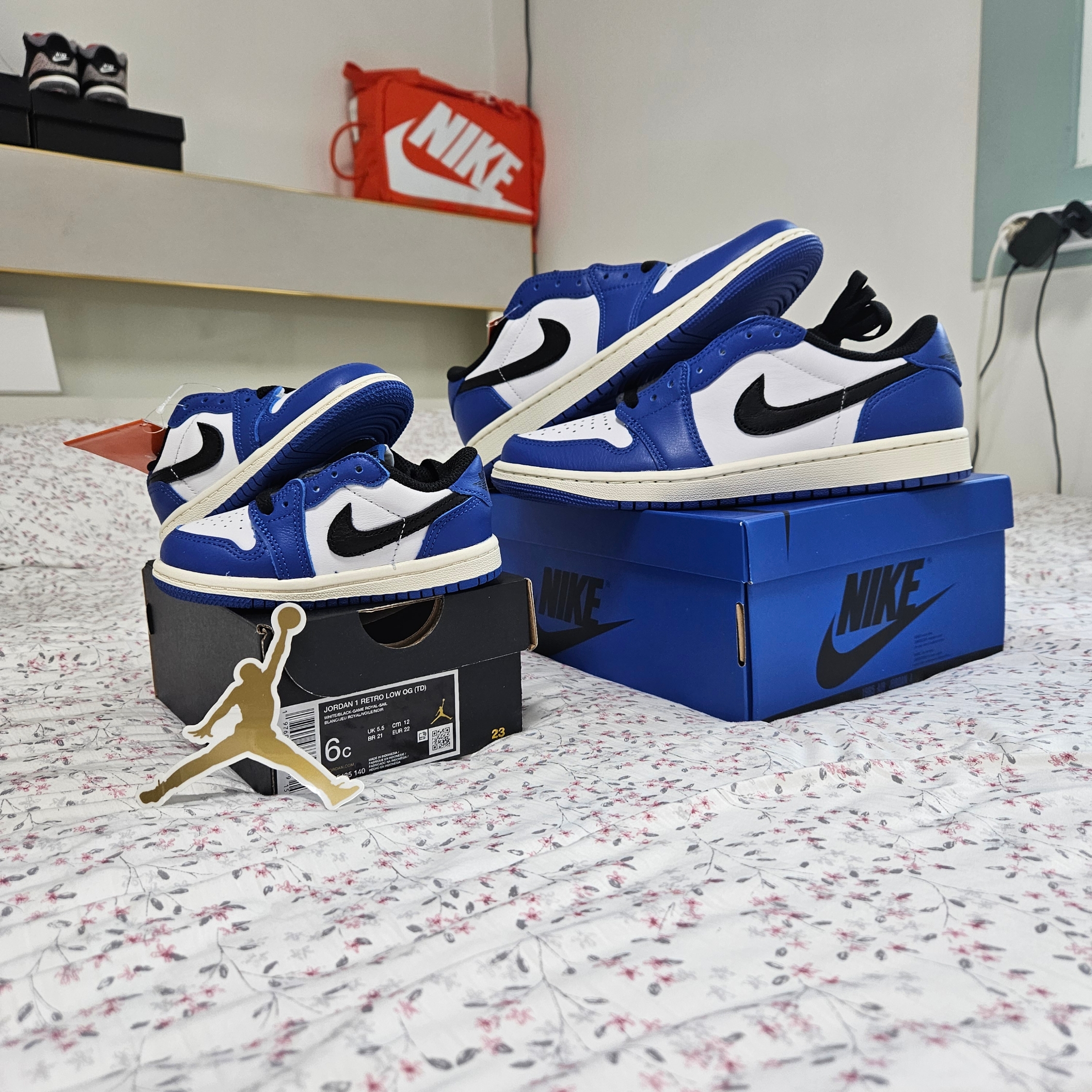 Jordan 1 Retro Low OG Game Royal, (TD) Jordan 1 Retro Low OG Game Royal 착용 스타일 - 1