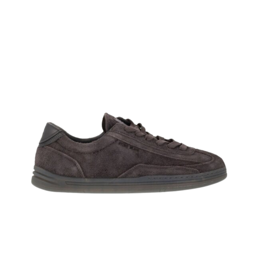 80FWS0101-V0063 Stone Island S0101 Suede Leather Lace Up Sneaker Pewter Grey - 23FW