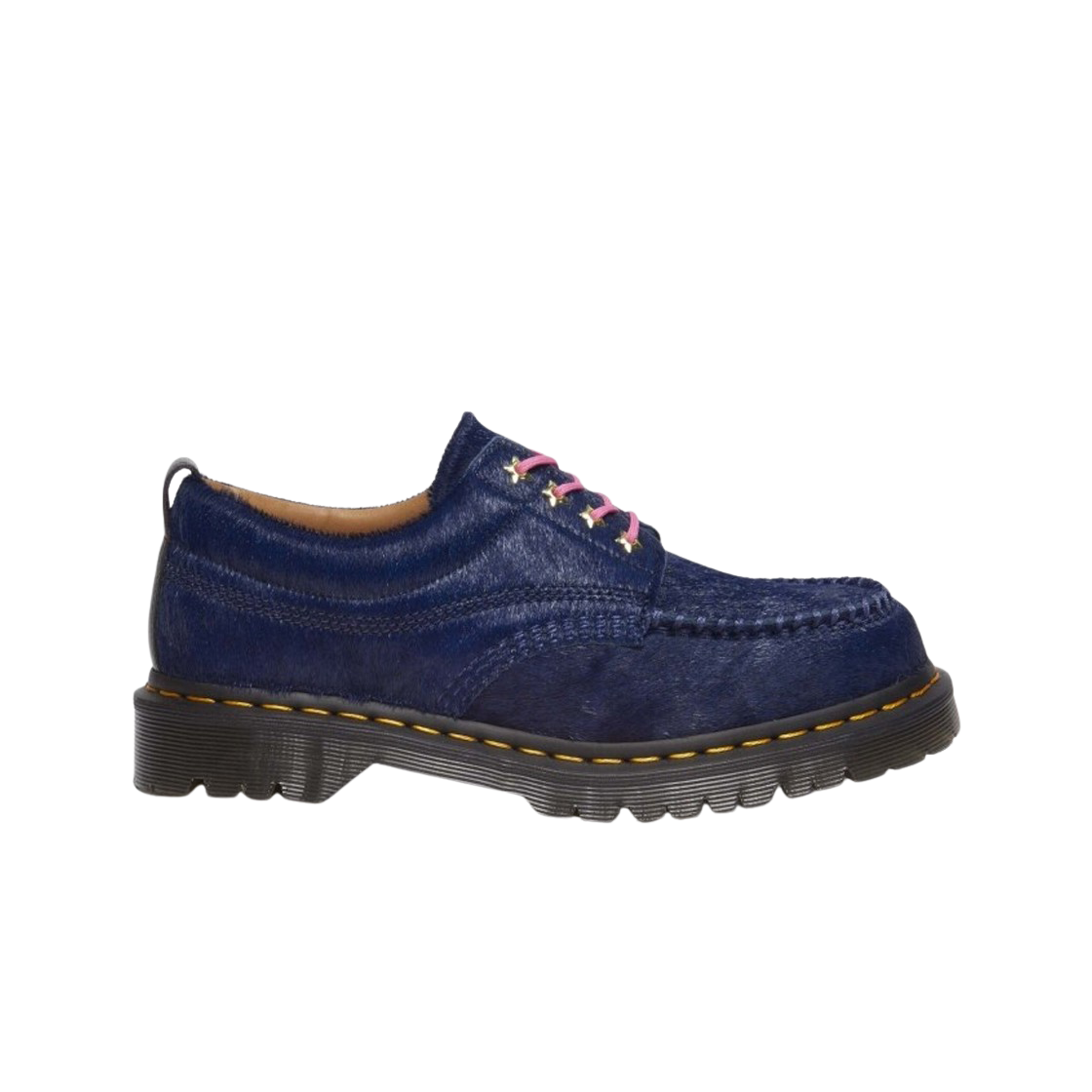 닥터마틴 x 어웨이크 NY 로웰 헤어 온 레더 목 토 슈즈 네이비(Dr. Martens x Awake NY Lowell Hair On Leather Moc Toe Shoes Navy)