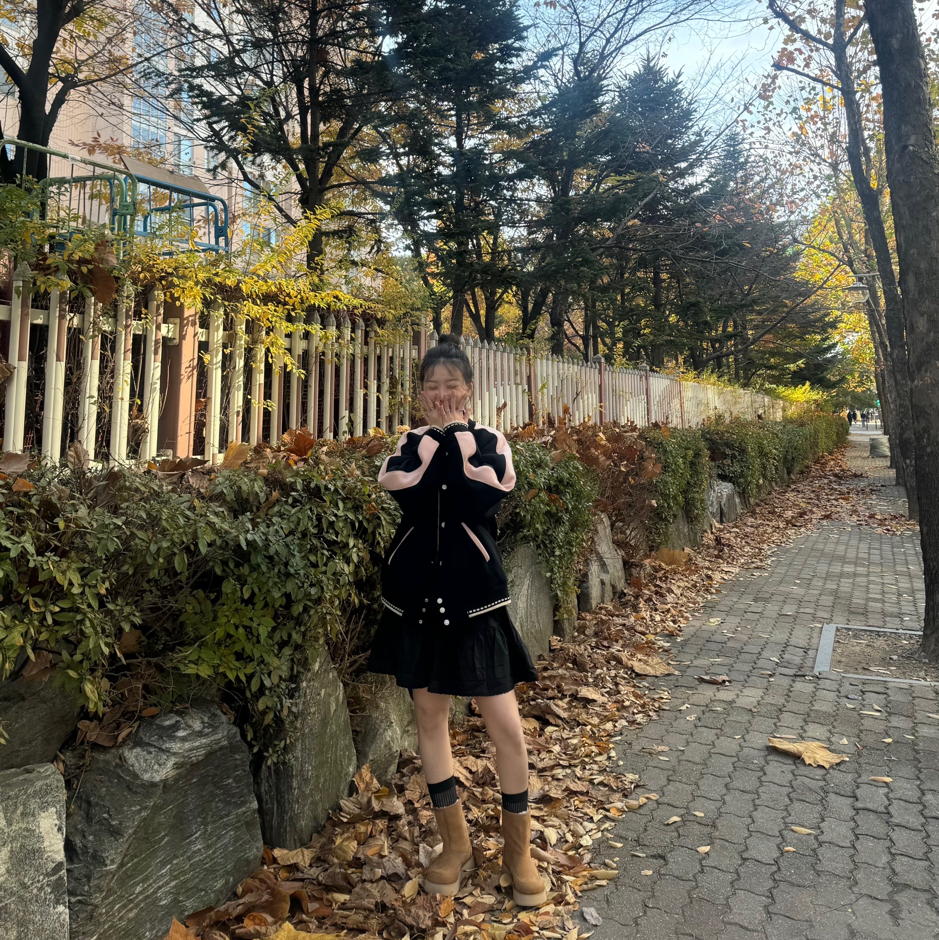 Human Made Car Club Jacket Black 착용 스타일 - 1