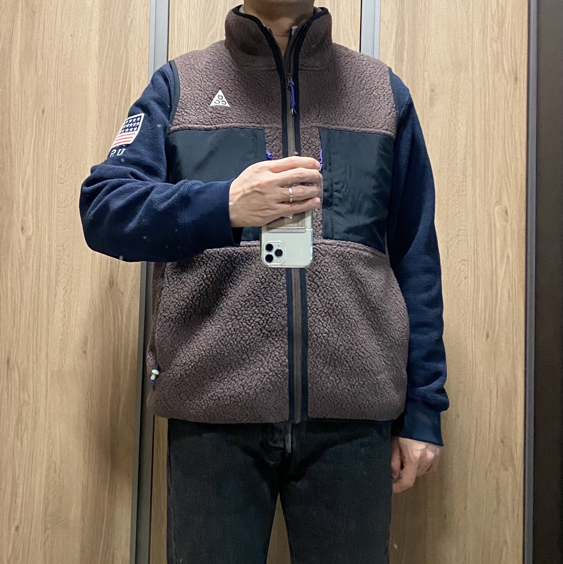 Nike ACG Arctic Wolf Vest Baroque Brown - Asia 착용 스타일 - 1