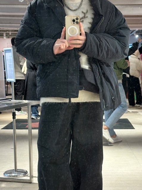 South2 West8 Loose Fit Sweater S2W8 Native Off White, Hatchingroom Stone Ball 3way Bracelet 착용 스타일