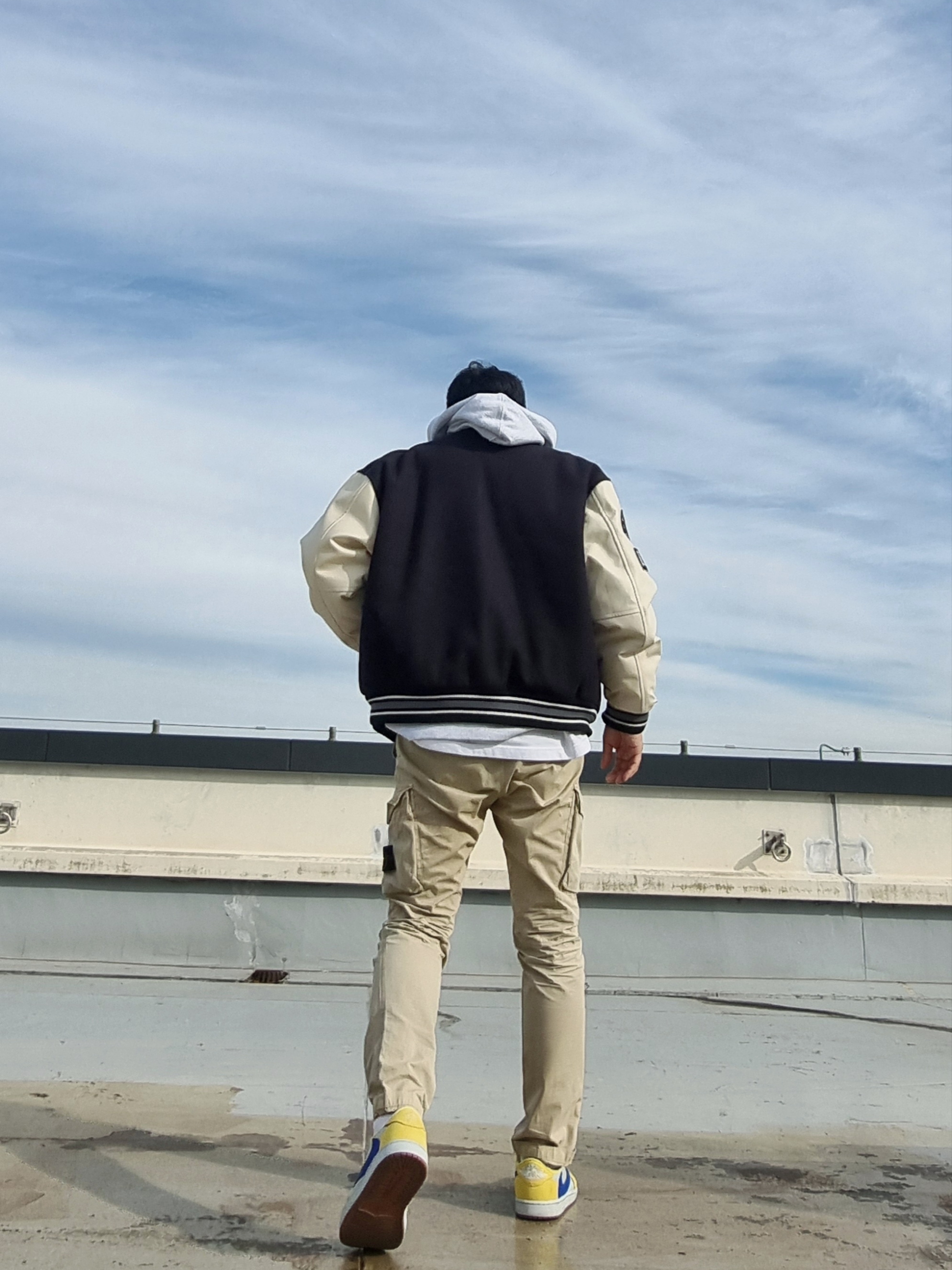 Stussy Basic Stussy Hoodie Ash Heather 2021, (W) Jordan 1 x Travis Scott Retro Low OG SP Canary 착용 스타일 - 4