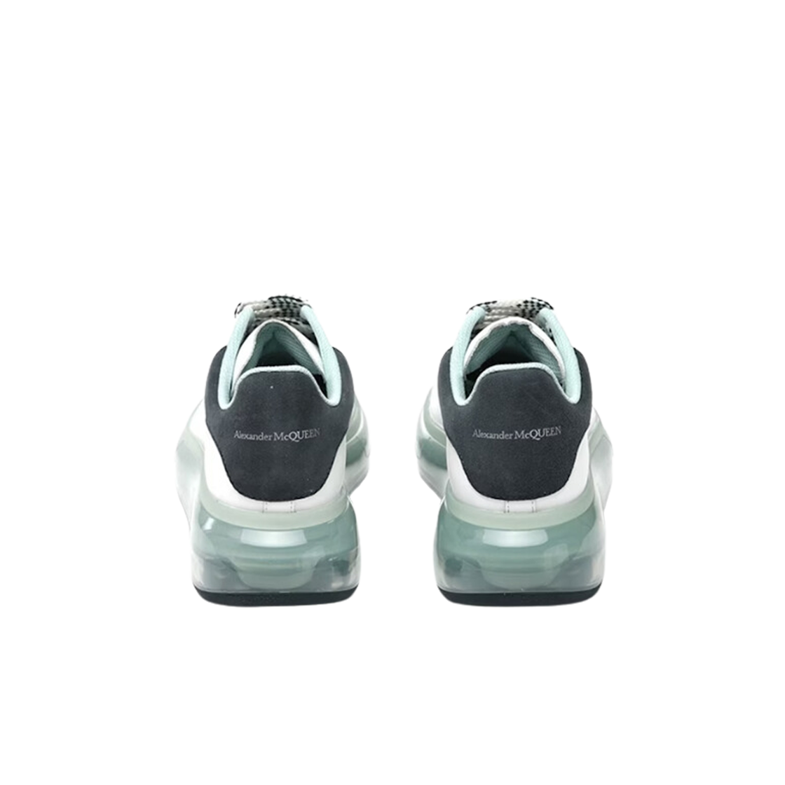 (W) 알렉산더 맥퀸 오버사이즈드 스니커즈 화이트 그린((W) Alexander McQueen Oversized Sneakers White Green) - 2