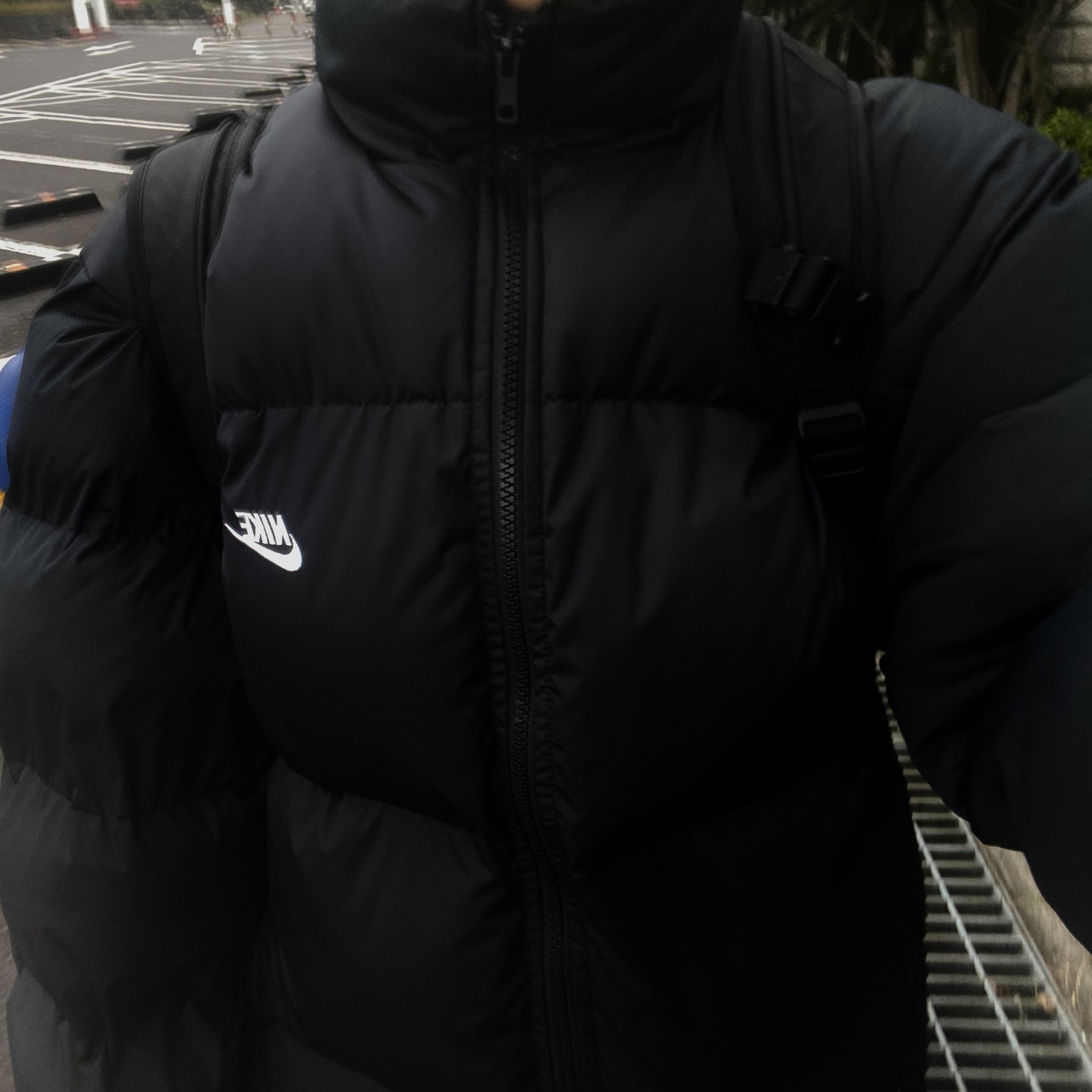 Nike NSW Puffer Jacket Black - Asia 착용 스타일