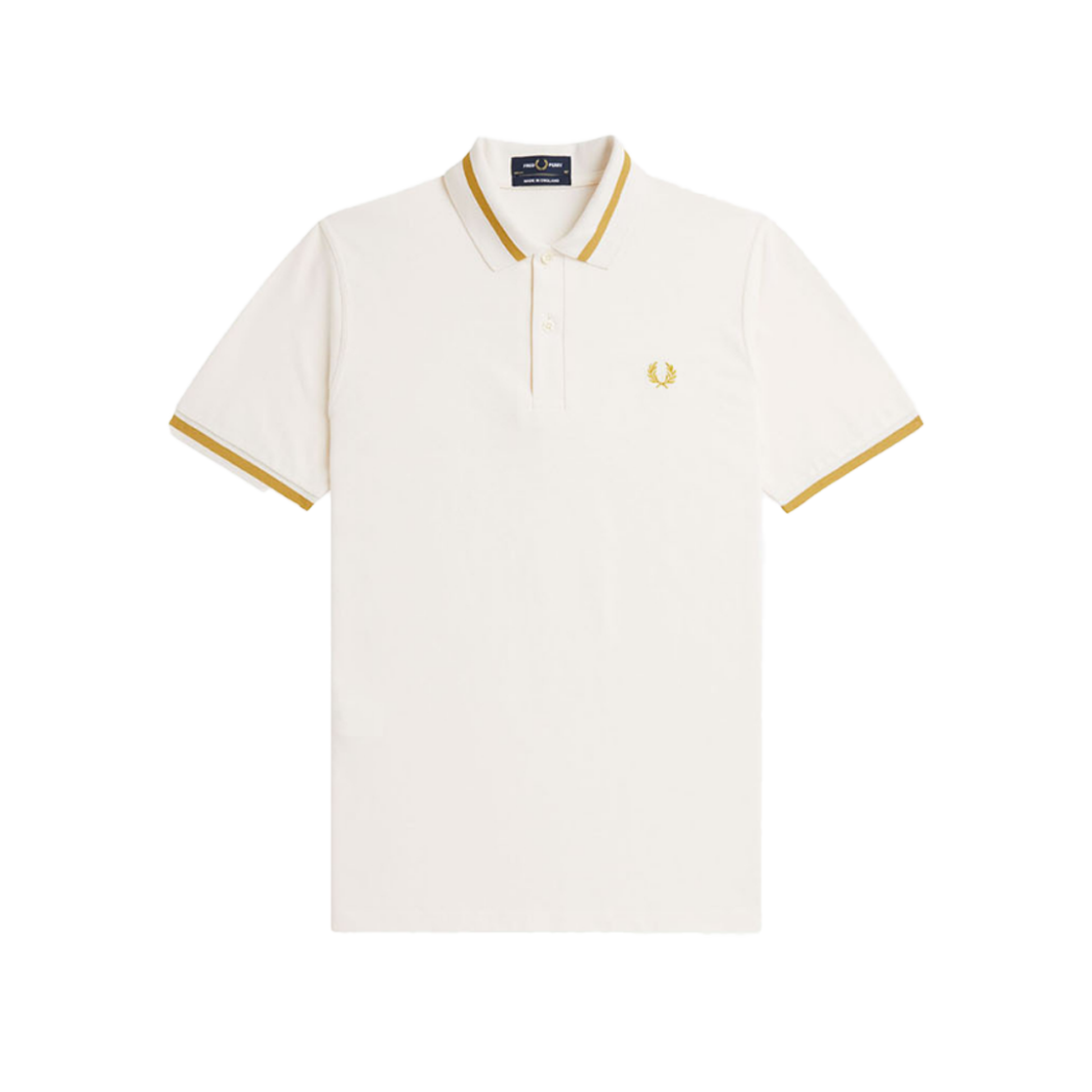 프레드페리 M2 싱글 팁 프레드페리 셔츠 에크루/허니콤(Fred Perry Single Tipped Fred Perry Shirt Ecru) - 1