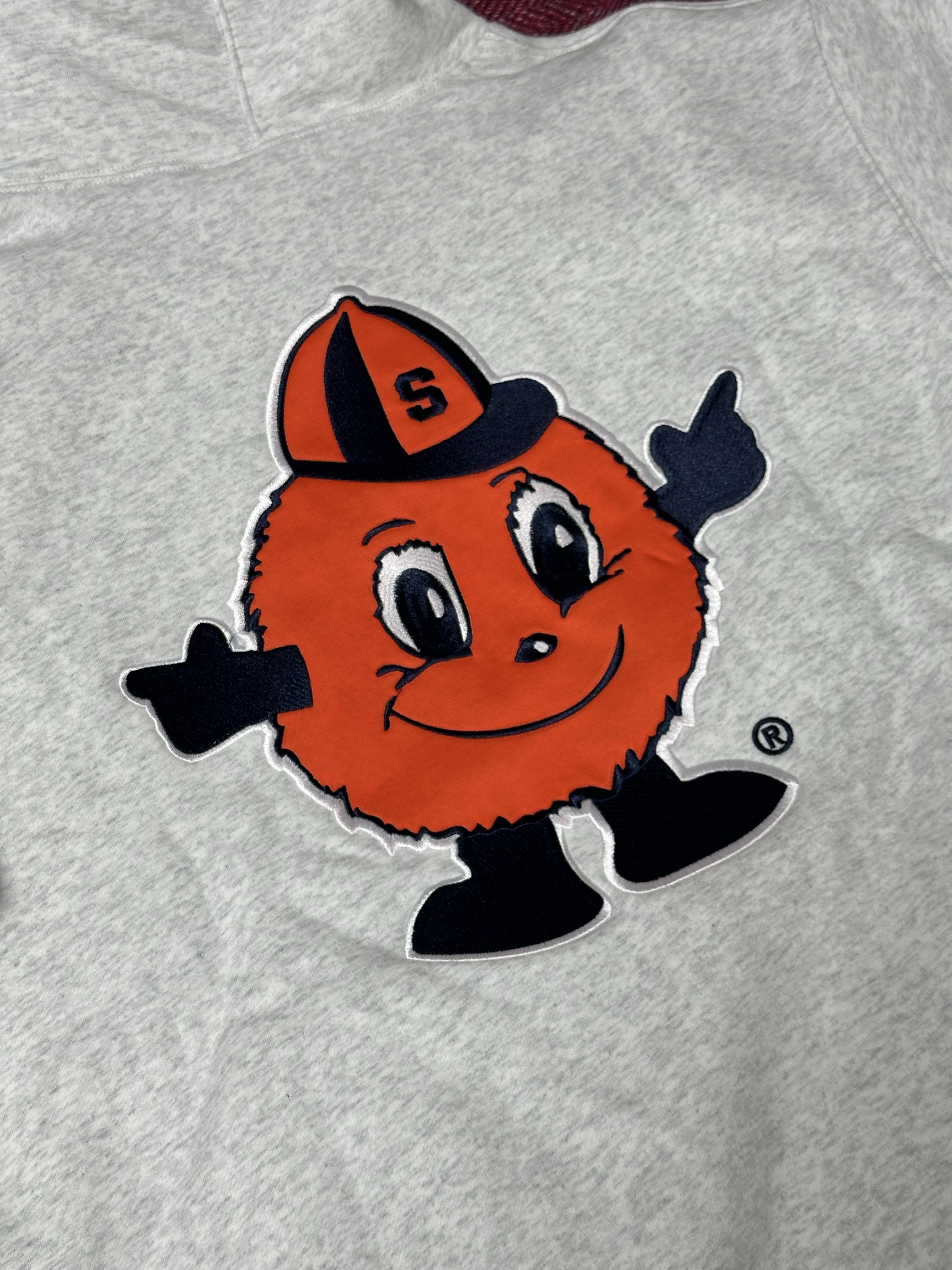 Supreme Mitchell & Ness NCAA Hooded Sweatshirt Ash Grey - 24FW 착용 스타일 - 2