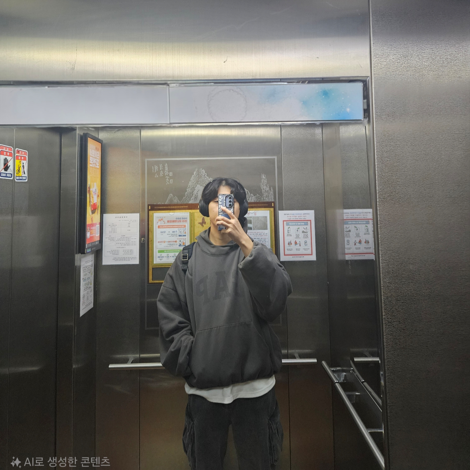 Yeezy Gap Engineered By Balenciaga Dove Hoodie Black 착용 스타일