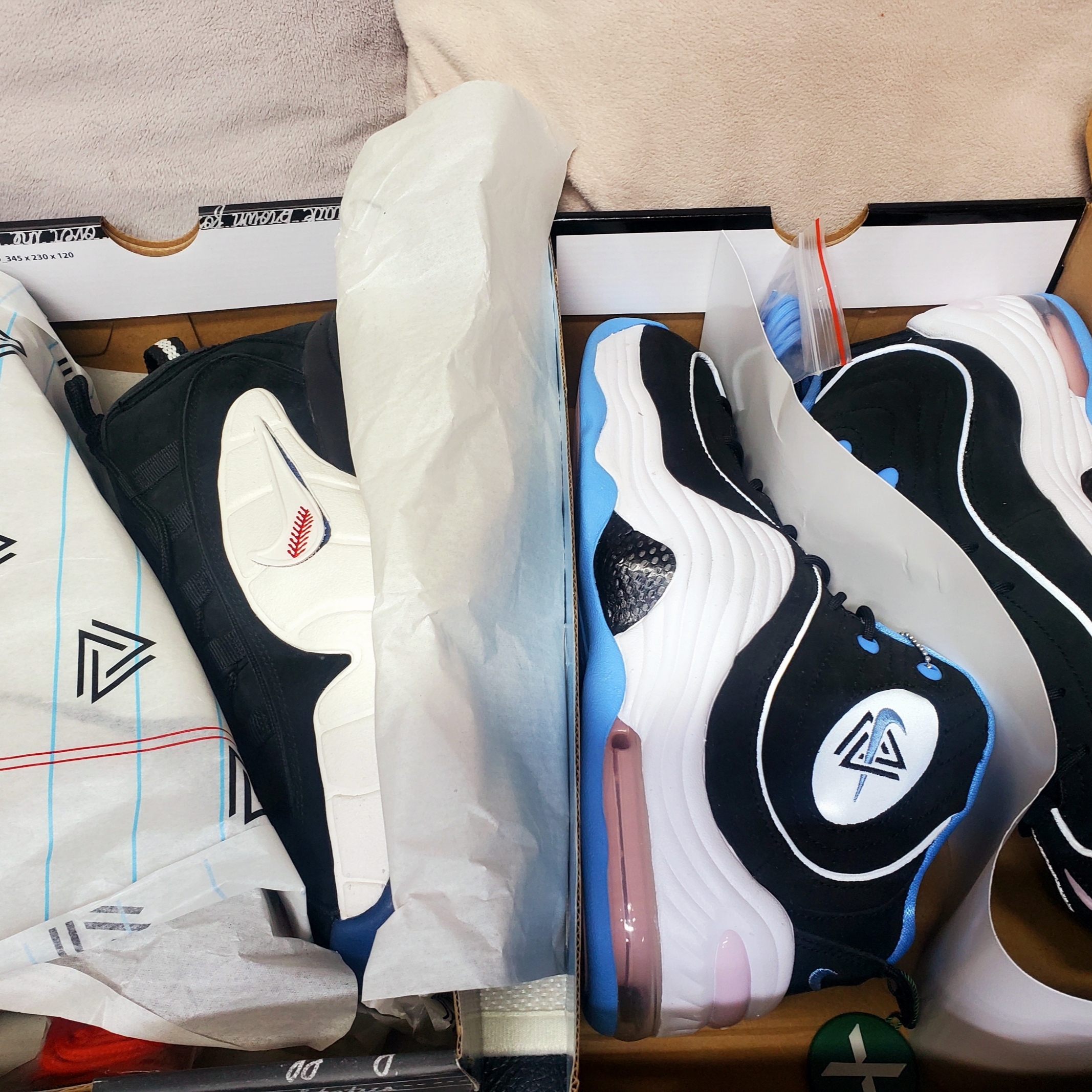 Nike x Social Status Air Max Penny 1 Recess Black, Nike x Social Status Air Penny II Black 착용 스타일 - 2
