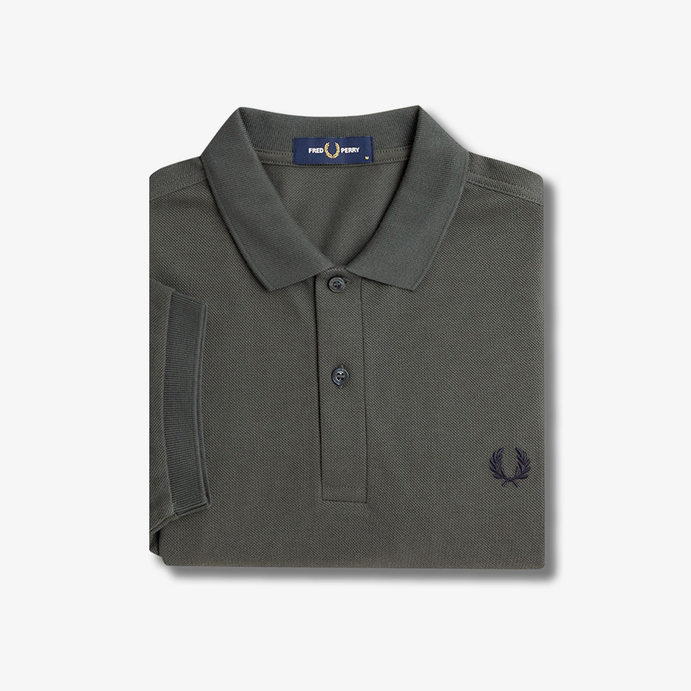 프레드페리 플레인 프레드페리 셔츠 필드그린/네이비(Fred Perry Plain Fred Perry Shirt Field Green) - 6