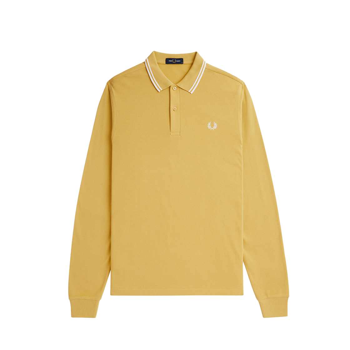 AFPM2433636-W48 Fred Perry Long Sleeve Twin Tipped Fred Perry Shirt Honeycomb