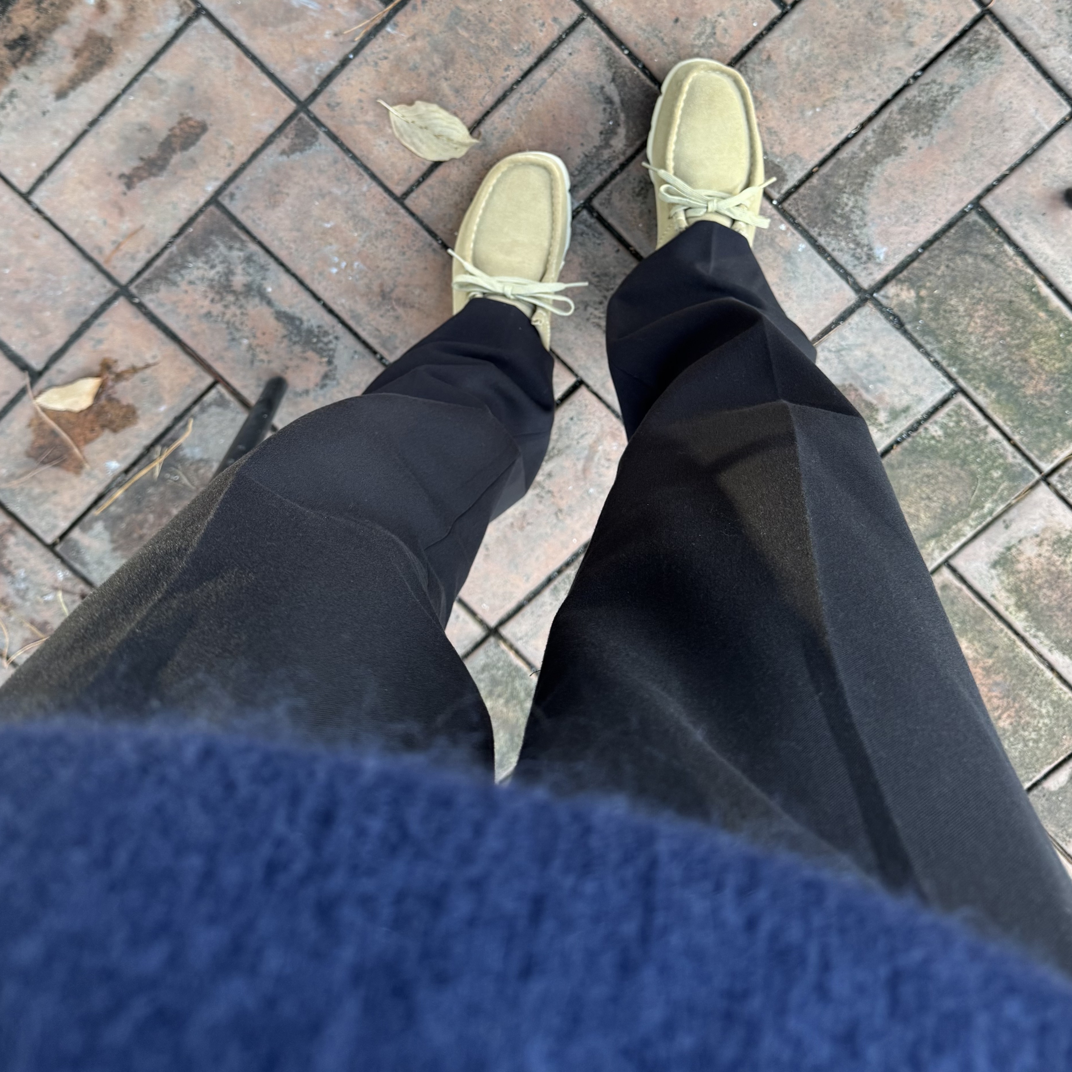 (W) Clarks Wallabee GTX Maple Suede 착용 스타일