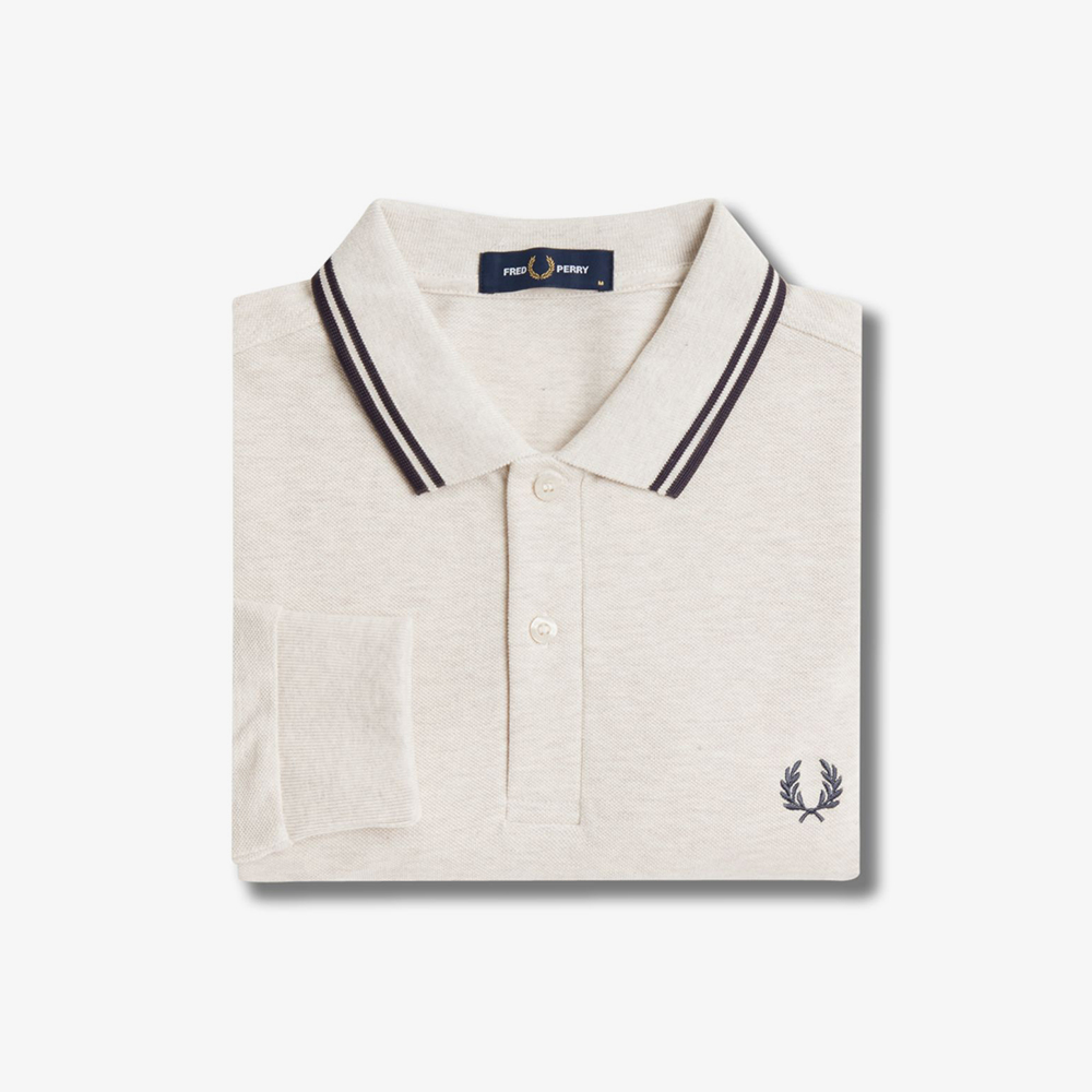 프레드페리 롱 슬리브 트윈 팁 프레드페리 셔츠 포리지말(Fred Perry Long Sleeve Twin Tipped Fred Perry Shirt Porridge Marl) - 6