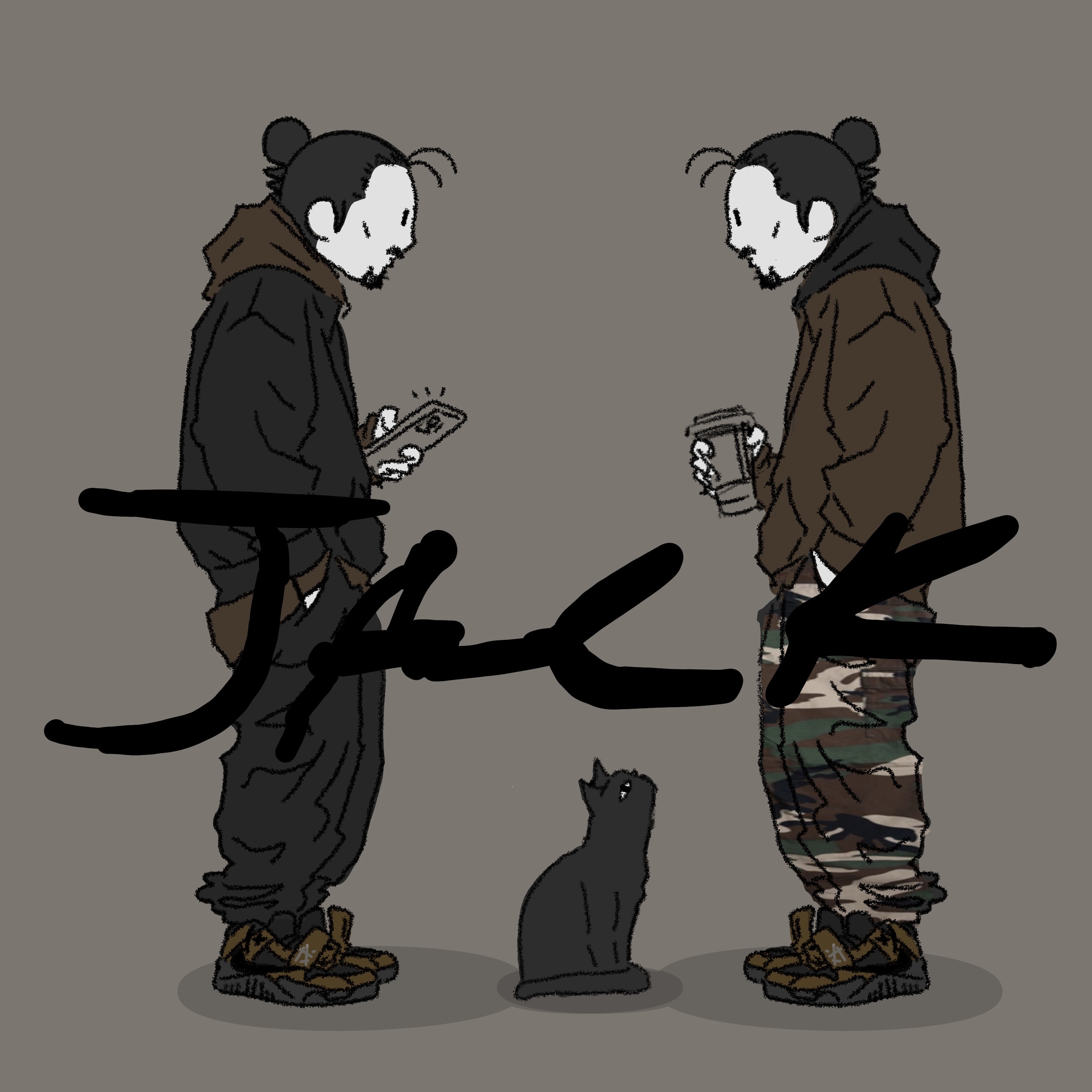 Jordan 1 x Travis Scott Retro Low OG SP Reverse Olive, Jordan x Travis Scott Jumpman Jack TR Black and Dark Mocha 착용 스타일 - 4