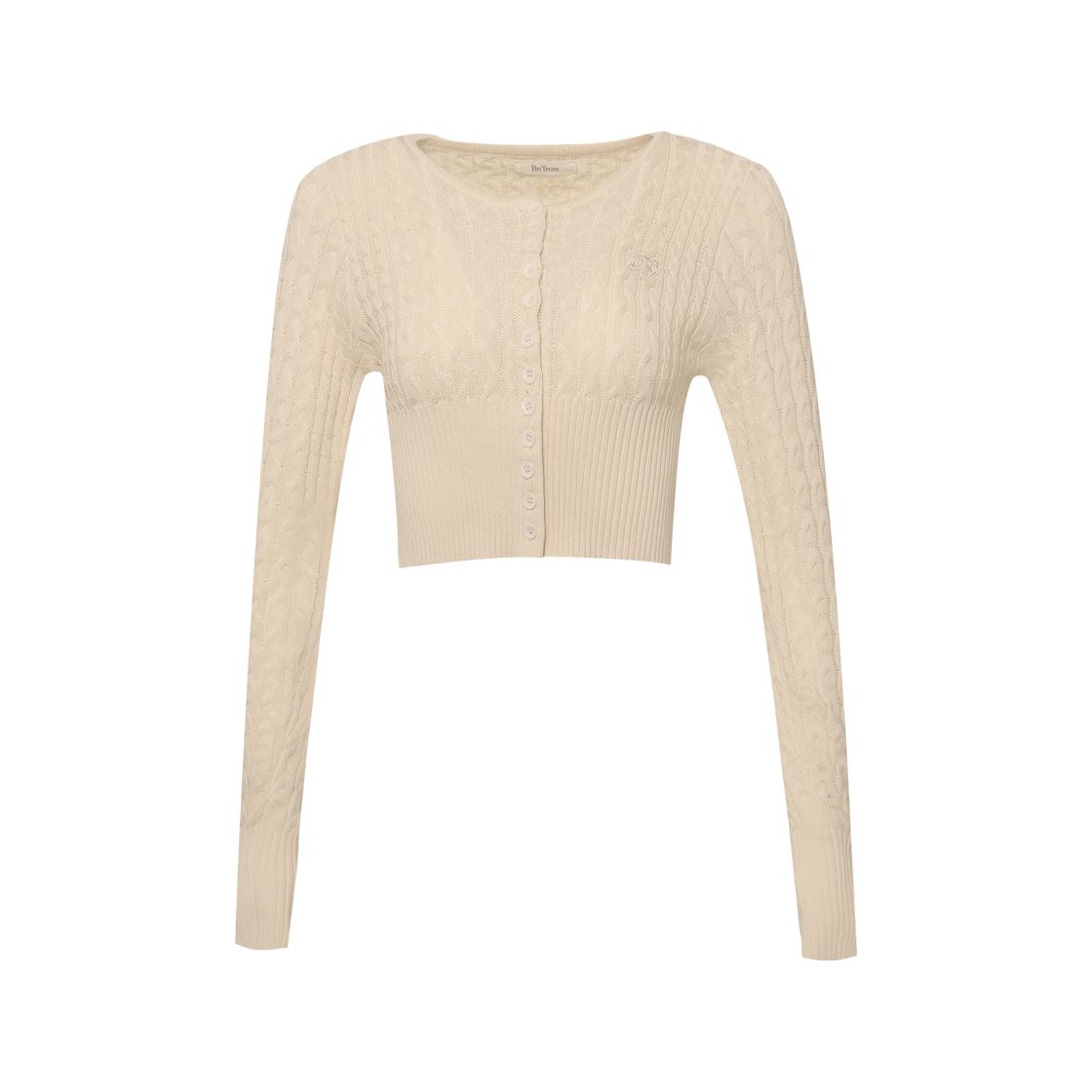 비엔프롬 프롬 스쿨 가디건 화이트(BNFROM From School Cardigan Ivory)