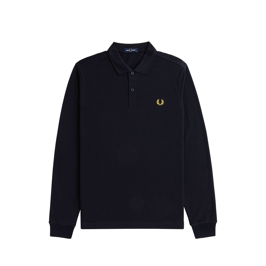 AFPM2436006-W75 Fred Perry Long Sleeve Plain Fred Perry Shirt Navy