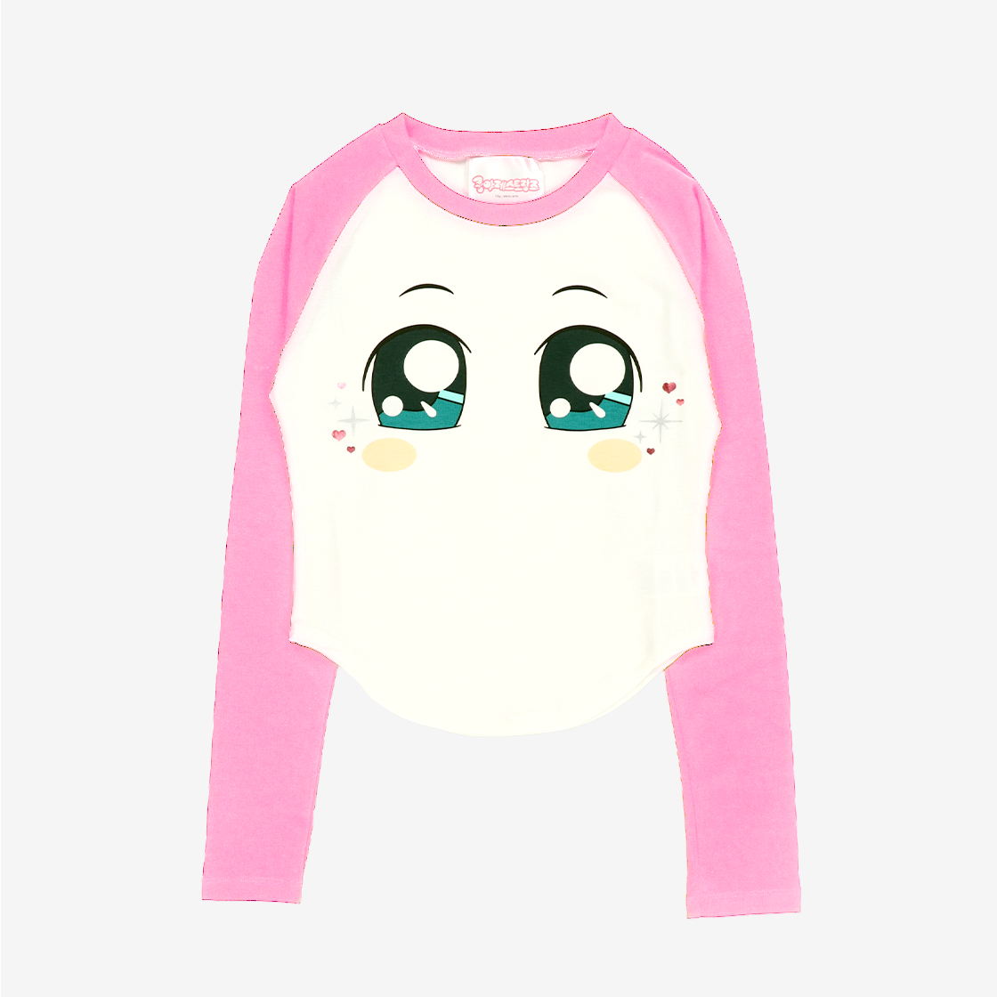 쿵야 레스토랑즈 X 스핀즈 크롭 티셔츠 핑크(Koongya Restaurantz X SPINNS Crop T-shirt Pink)