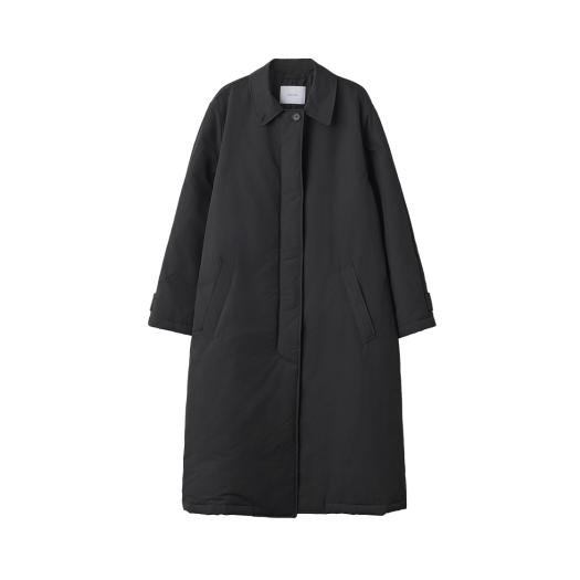 24FLCT001BKF Blank03 Padded Trench Coat Black