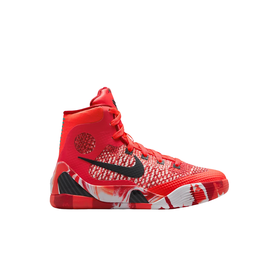 (GS) 나이키 코비 9 엘리트 하이 프로트로 브라이트 크림슨 앤 에메랄드 그린((GS) Nike Kobe 9 Elite High Protro Bright Crimson and Emerald Green)