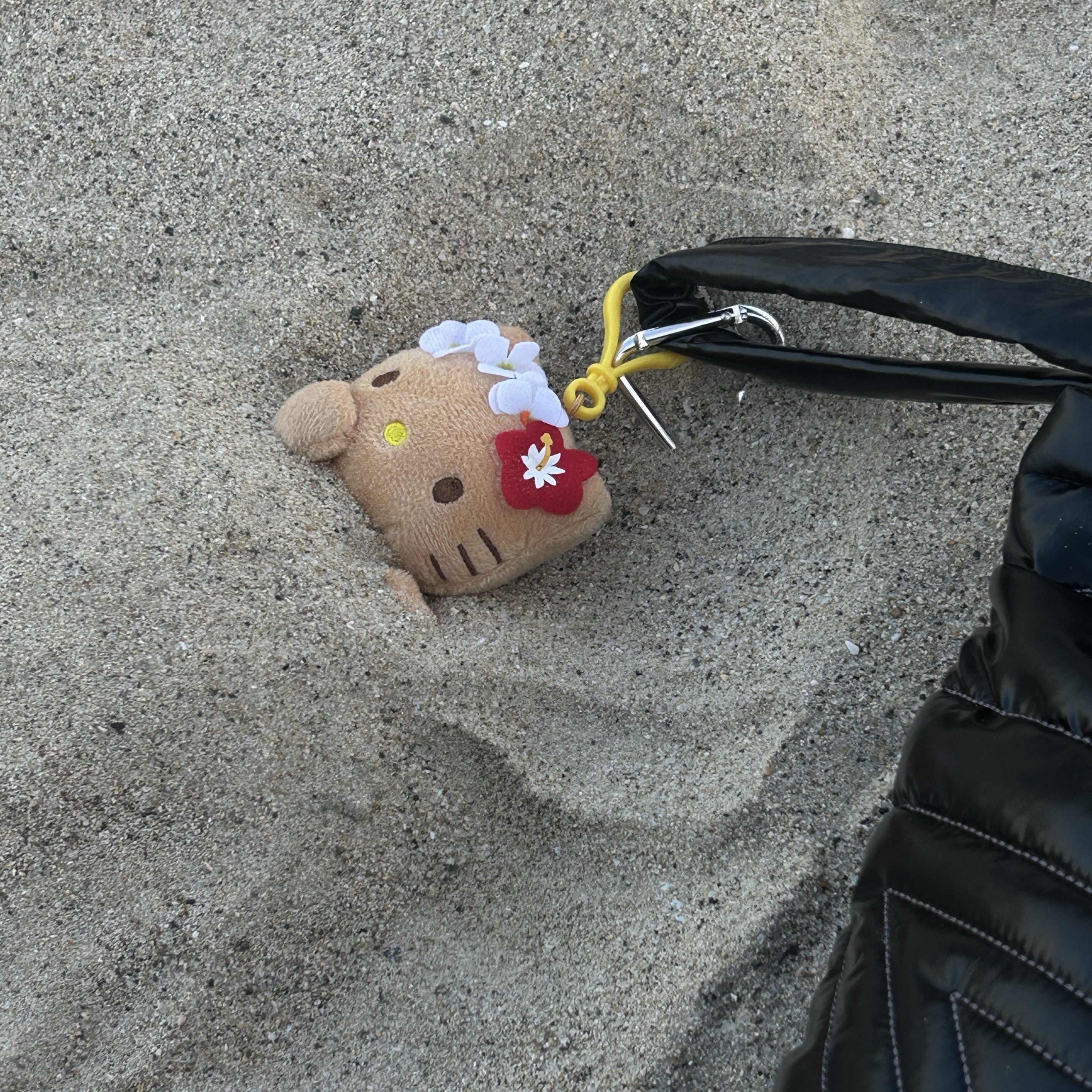 Subu x Coyseio Multi Star Padding Shoes Black, Sanrio Hello Kitty Hula Kiss 4" Hawaii Series Plush 착용 스타일 - 4