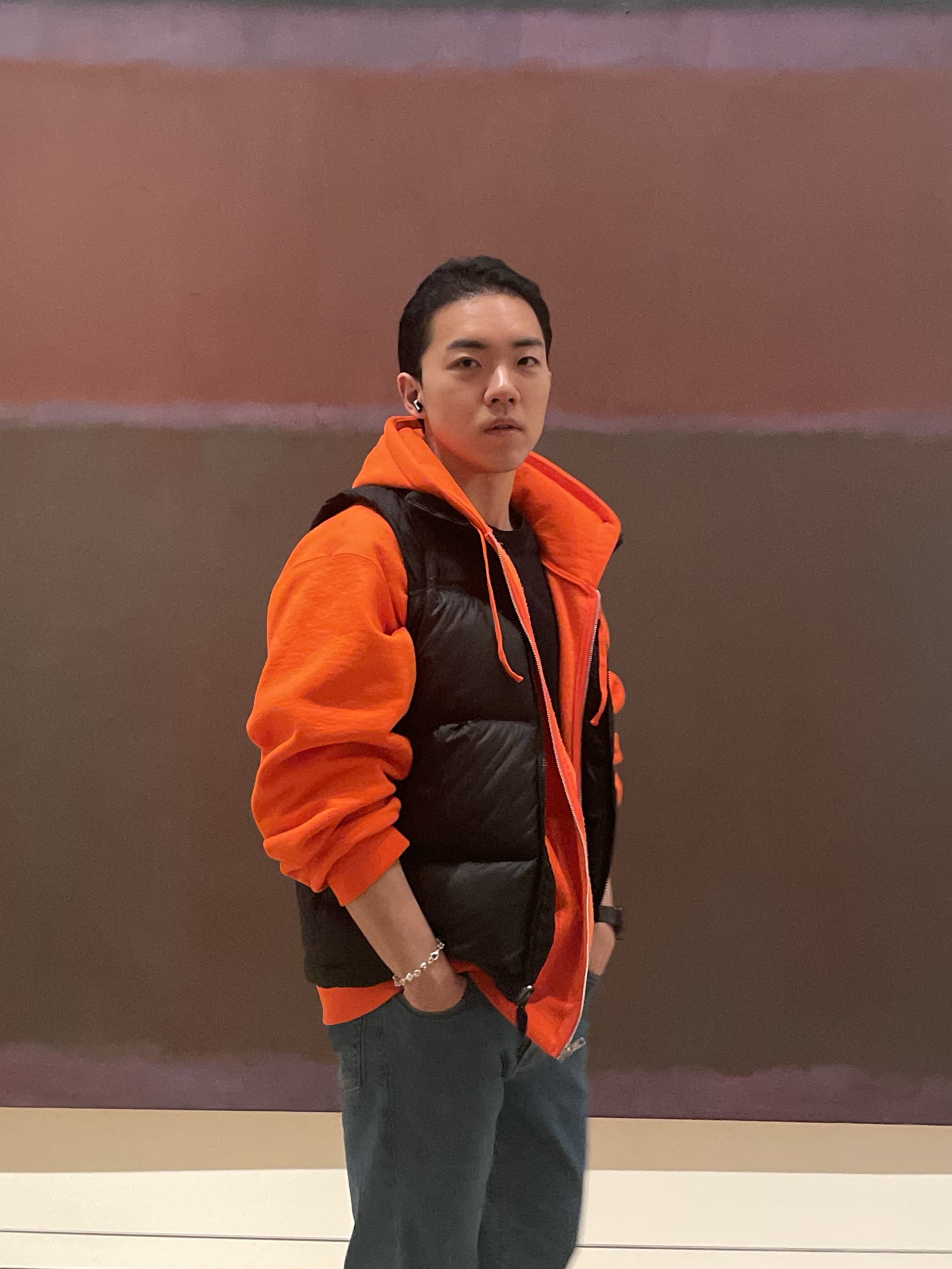 The North Face 1996 Retro Nuptse Vest Black, Supreme S Logo Zip Up Hooded Sweatshirt Bright Orange - 24FW ์ฐฉ์ฉ ์คํ์ผ
