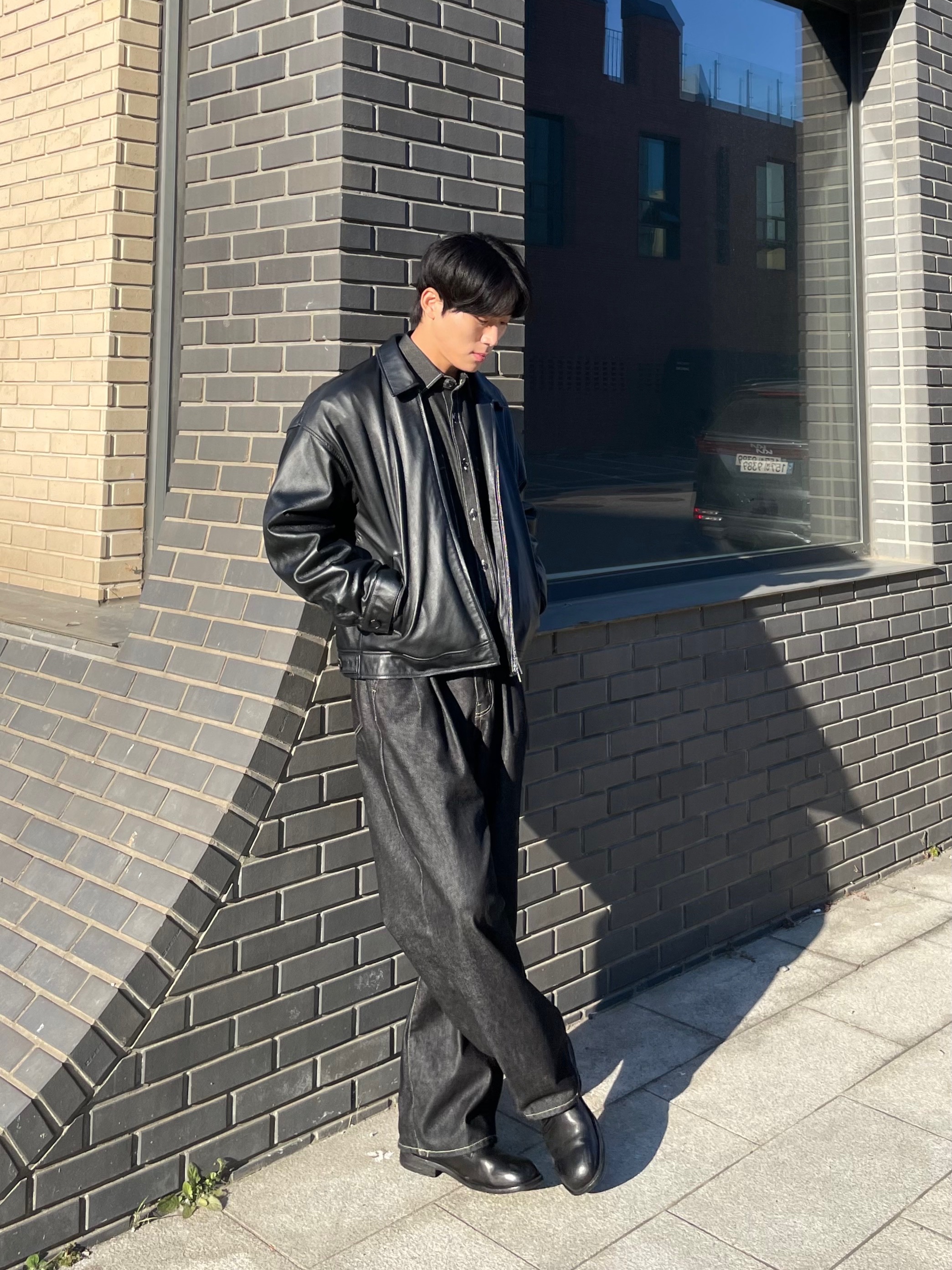 Kinchi Shower - 808 (a) Black 착용 스타일 - 1