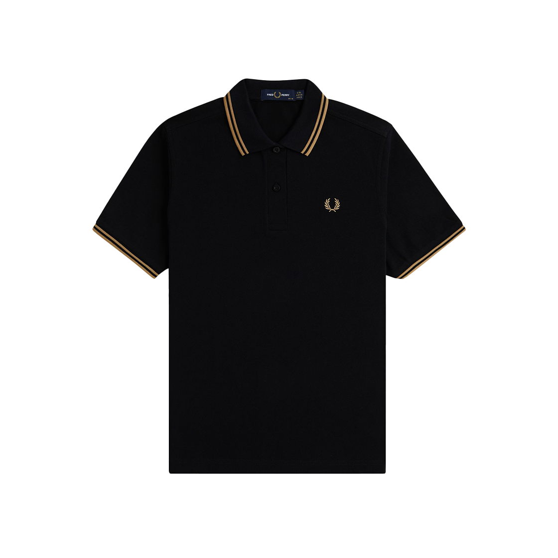 AFPF2433600-U78 Fred Perry Womens Twin Tipped Fred Perry Shirt Black