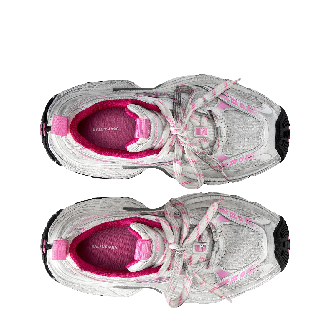 (W) 발렌시아가 6XL 스니커즈 화이트 라이트 핑크 그레이 블랙((W) Balenciaga 6XL Sneakers White Light Pink Gray Black) - 2
