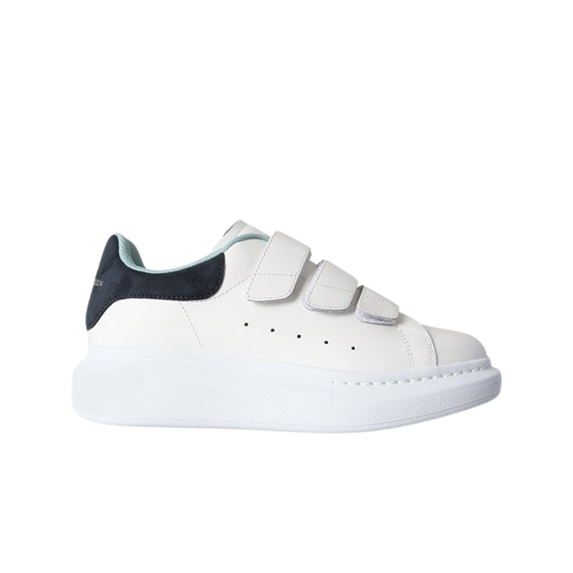 (W) 알렉산더 맥퀸 벨크로 오버사이즈드 스니커즈 화이트 앤트러사이트((W) Alexander McQueen Velcro Oversized Sneakers White Anthracite) - 1