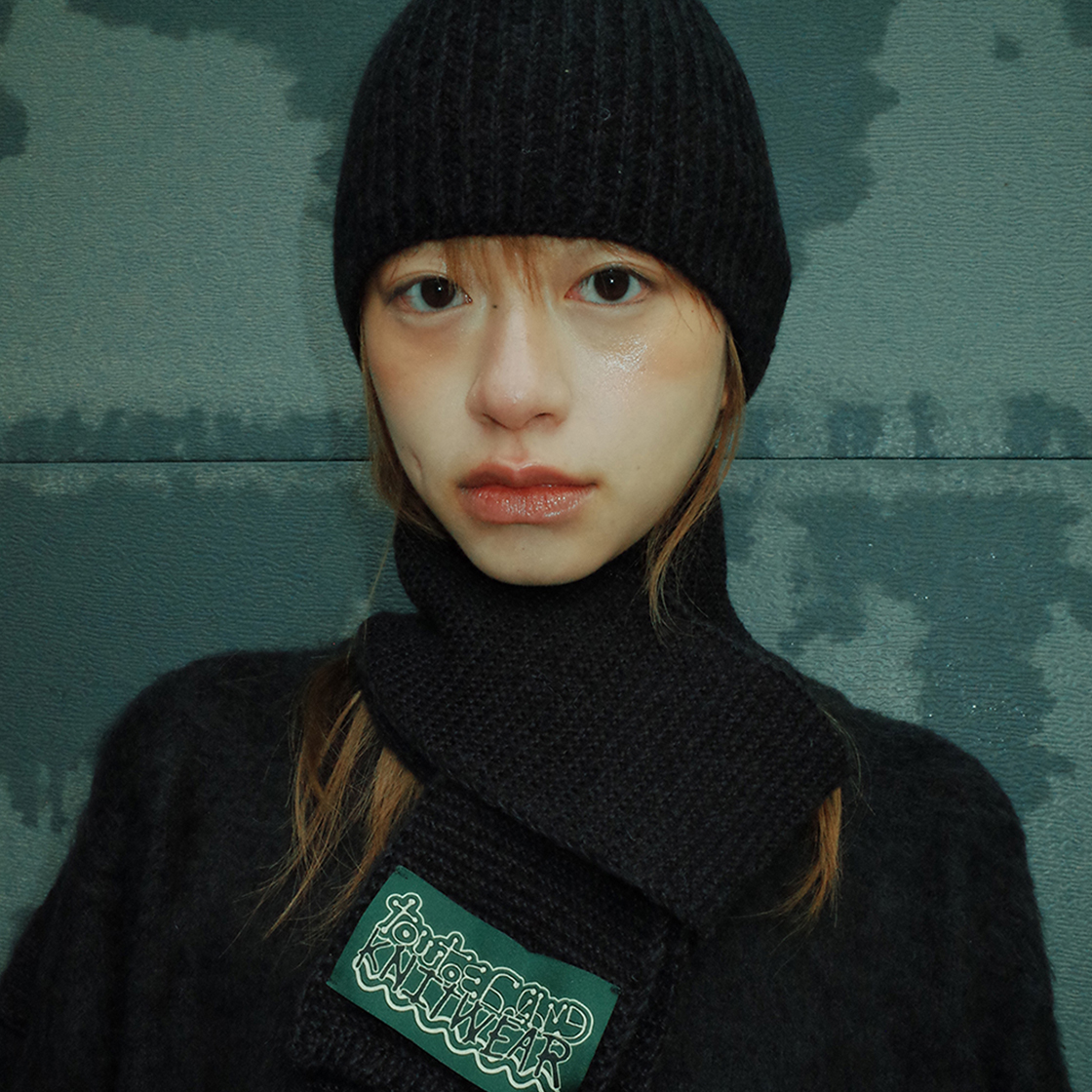 토우토우아카이브 코지 미니 머플러 블랙(TOWTOW.ARCHIVE Cozy Mini Muffler Black) - 3