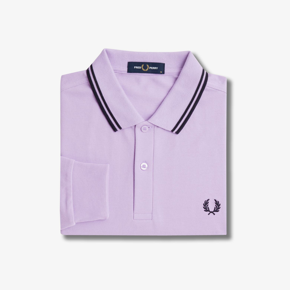 프레드페리 롱 슬리브 트윈 팁 프레드페리 셔츠 바이올렛/네이비(Fred Perry Long Sleeve Twin Tipped Fred Perry Shirt Ultra Violet) - 6