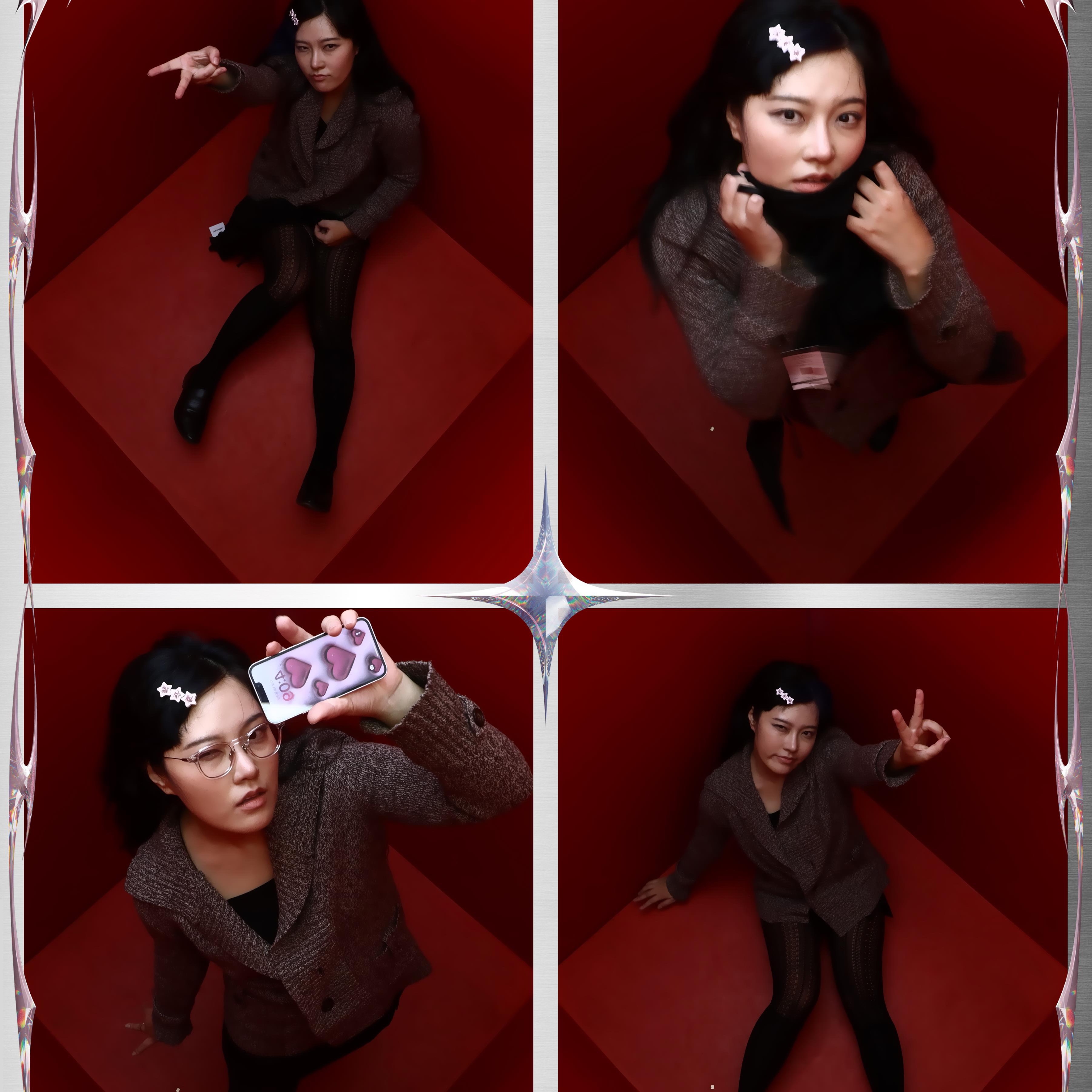 Gentle Monster Anna BEC2 Beige Translucent 착용 스타일 - 3