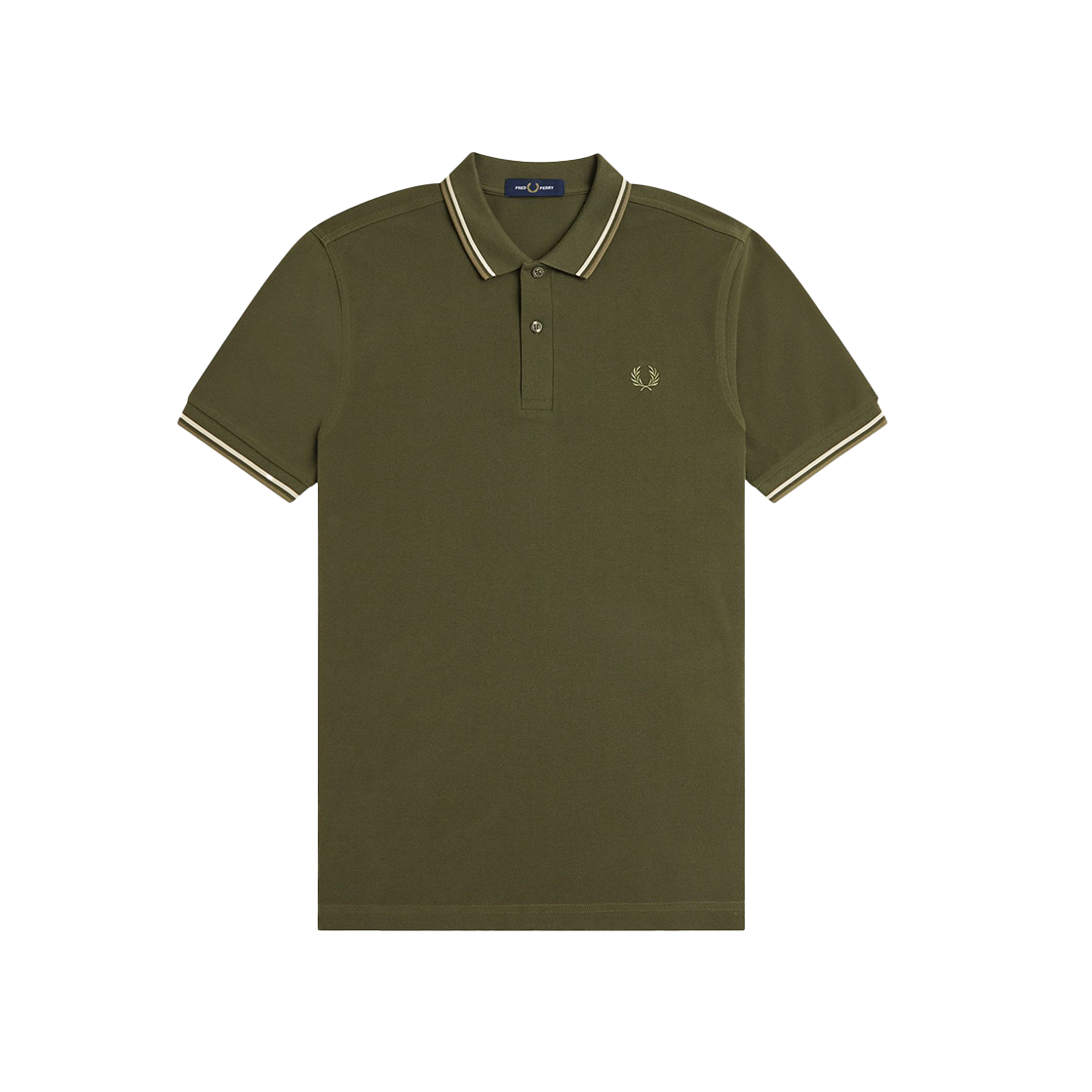 AFPM2433600-W92 Fred Perry Twin Tipped Fred Perry Shirt Hunting Green