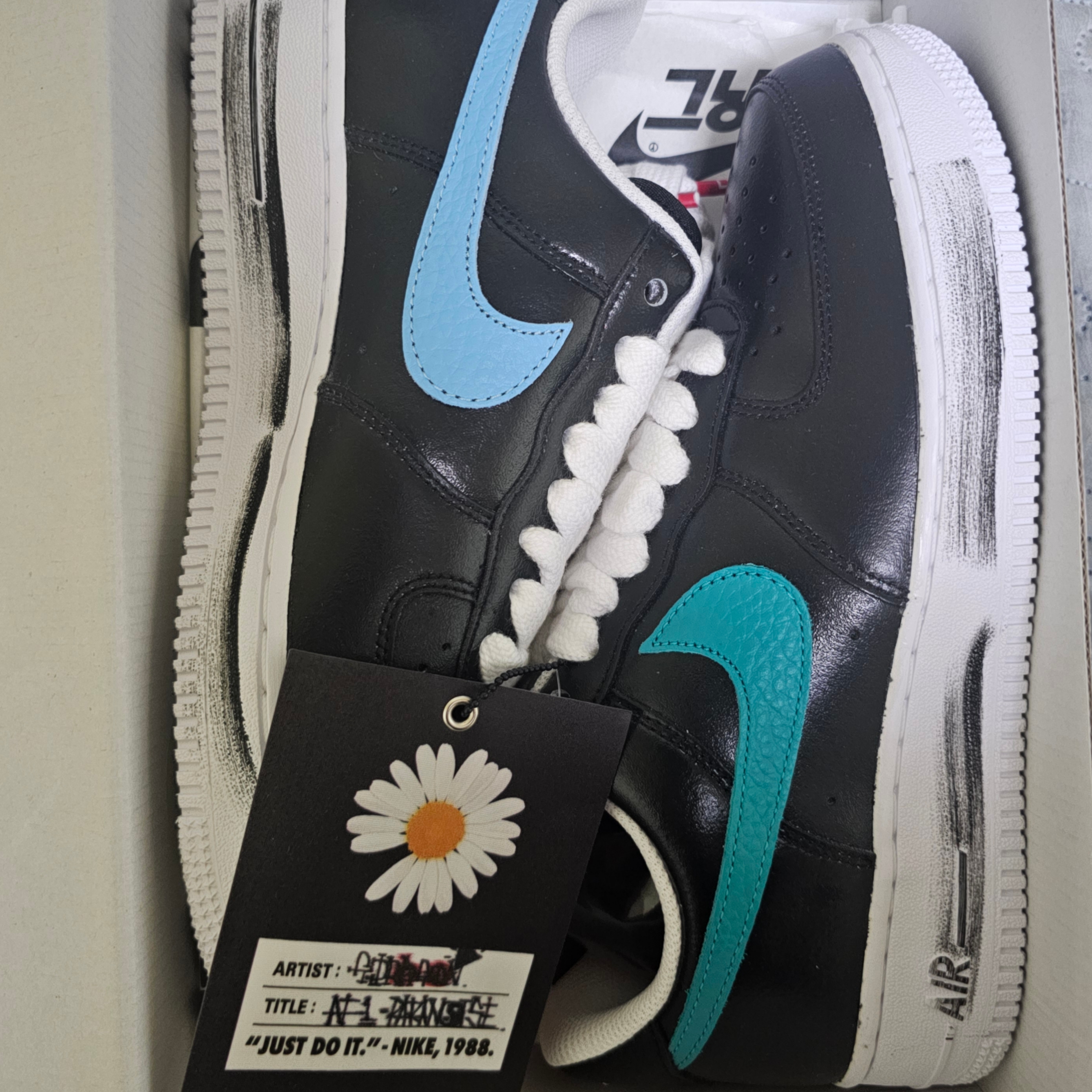 Nike x Peaceminusone Air Force 1 Low Para-Noise 3.0 Black and Multicolor 착용 스타일 - 3