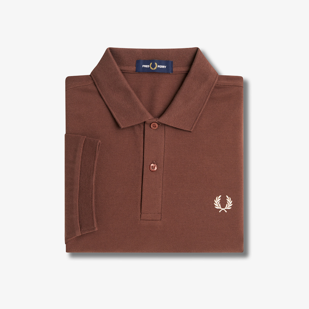 프레드페리 플레인 프레드페리 셔츠 위스키브라운/포리지(Fred Perry Plain Fred Perry Shirt Whisky Brown) - 6