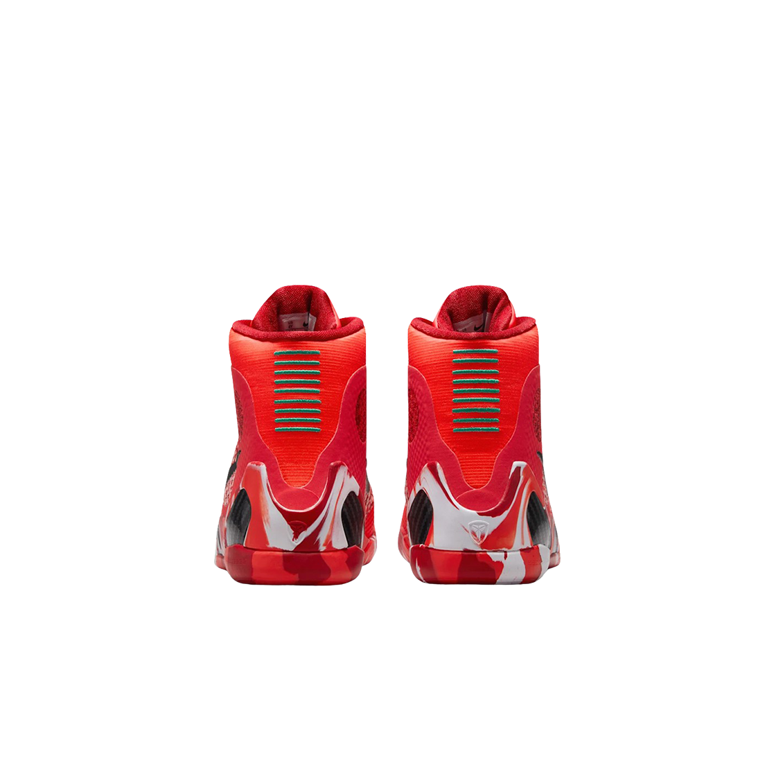 (GS) 나이키 코비 9 엘리트 하이 프로트로 브라이트 크림슨 앤 에메랄드 그린((GS) Nike Kobe 9 Elite High Protro Bright Crimson and Emerald Green) - 3