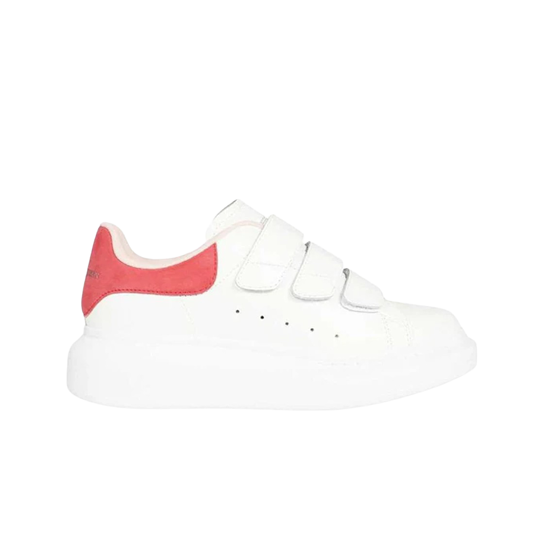 708075WHGP79996 (W) Alexander McQueen Velcro Oversized Sneakers White Pink