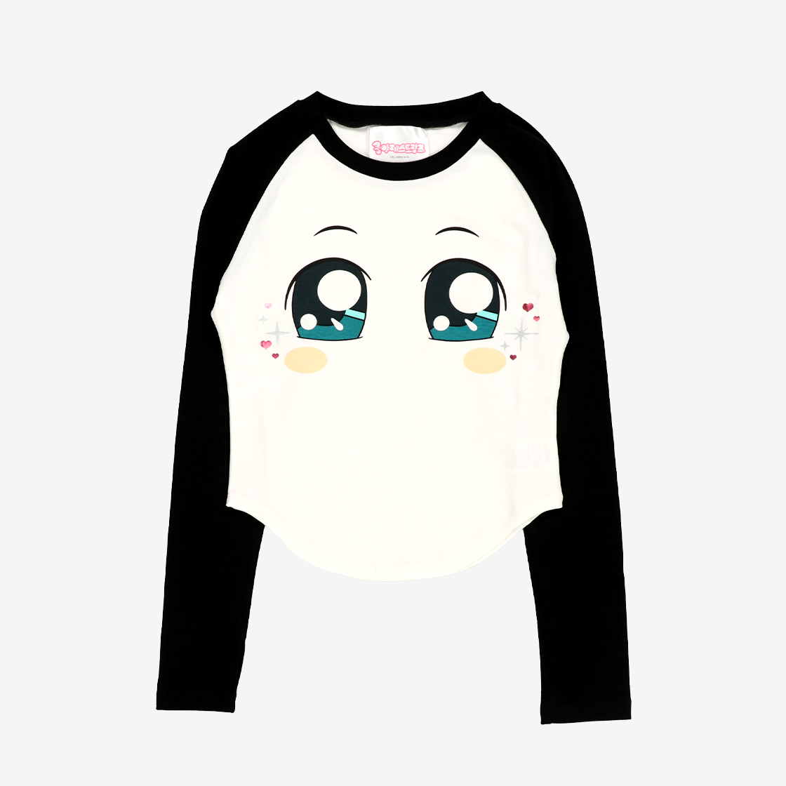 쿵야 레스토랑즈 X 스핀즈 크롭 티셔츠 블랙(Koongya Restaurantz X SPINNS Crop T-shirt Black)