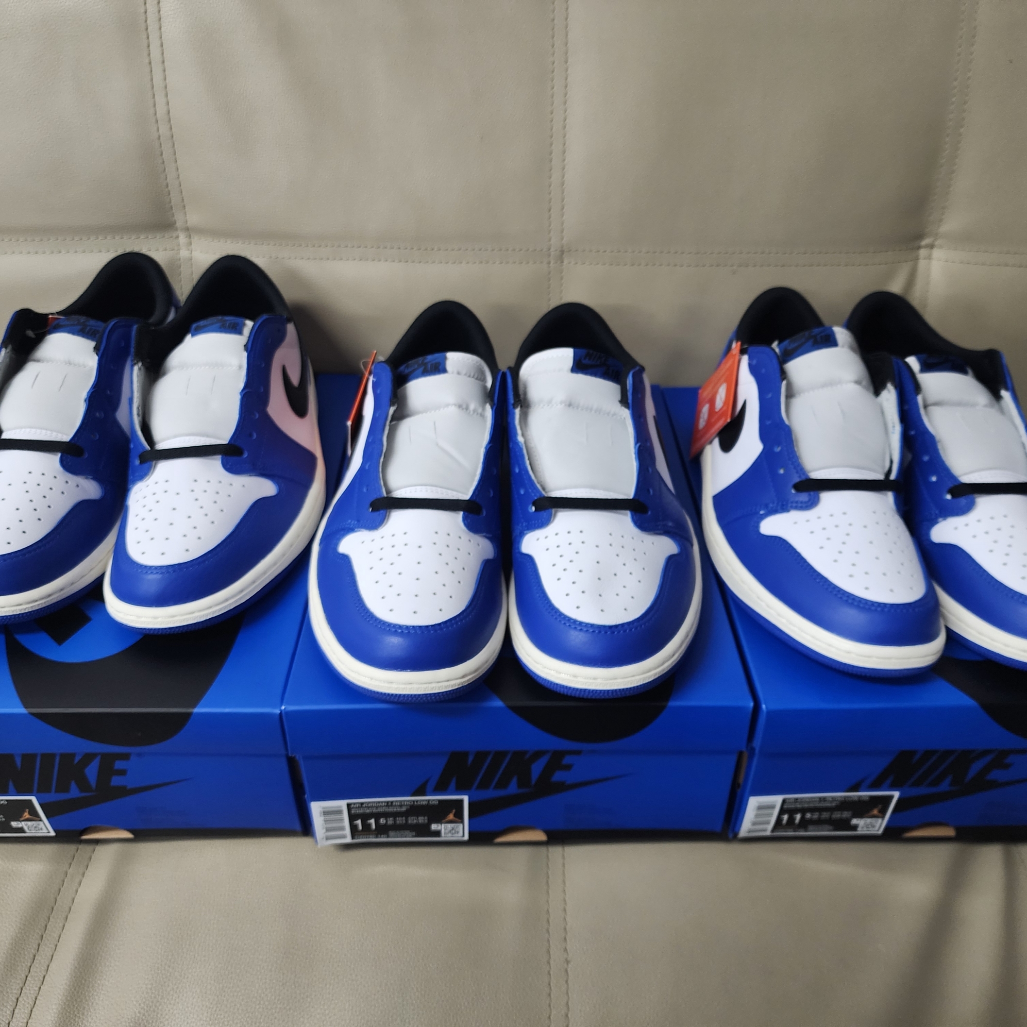 Jordan 1 Retro Low OG Game Royal 착용 스타일 - 3