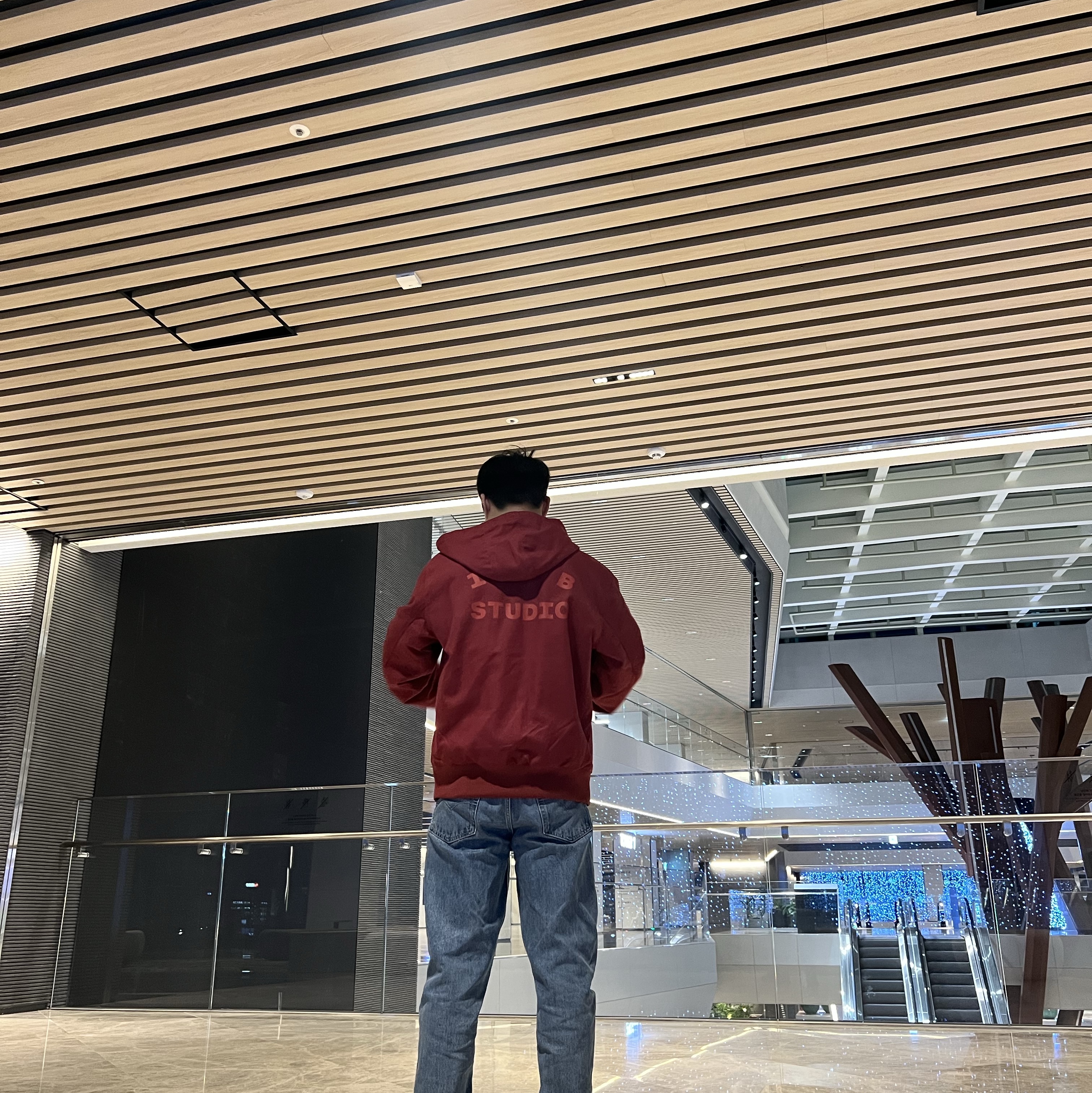 Carhartt WIP x IAB Studio OG Active Jacket Earth Red 착용 스타일